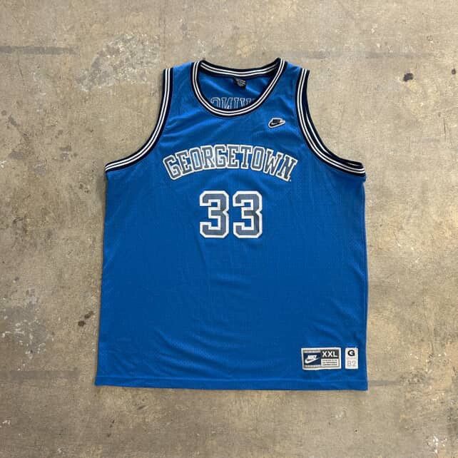 NBA × Nike × Vintage Vintage Nike Georgetown Patrick Ewing Jersey Size US XXL / EU 58 / 5 - 1 Thumbnail