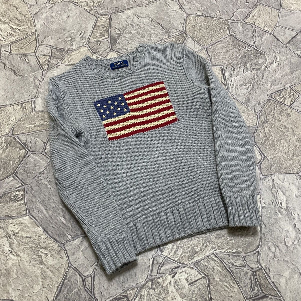 Polo Ralph Lauren Polo Ralph Lauren Sweater USA flag vintage Size US XXS / EU 40 - 3 Thumbnail