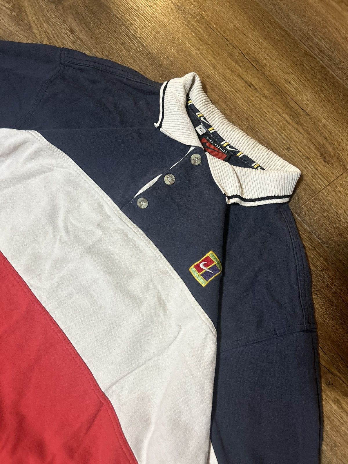 Nike Vintage Nike striped rugby shirt Size US XL / EU 56 / 4 - 2 Thumbnail