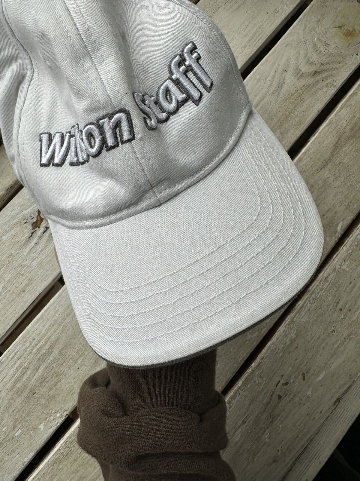 Vintage × Wilson 🚨Wilson STUFF Performance Cap Y2K big logo vintage tennis Size ONE SIZE - 11 Thumbnail