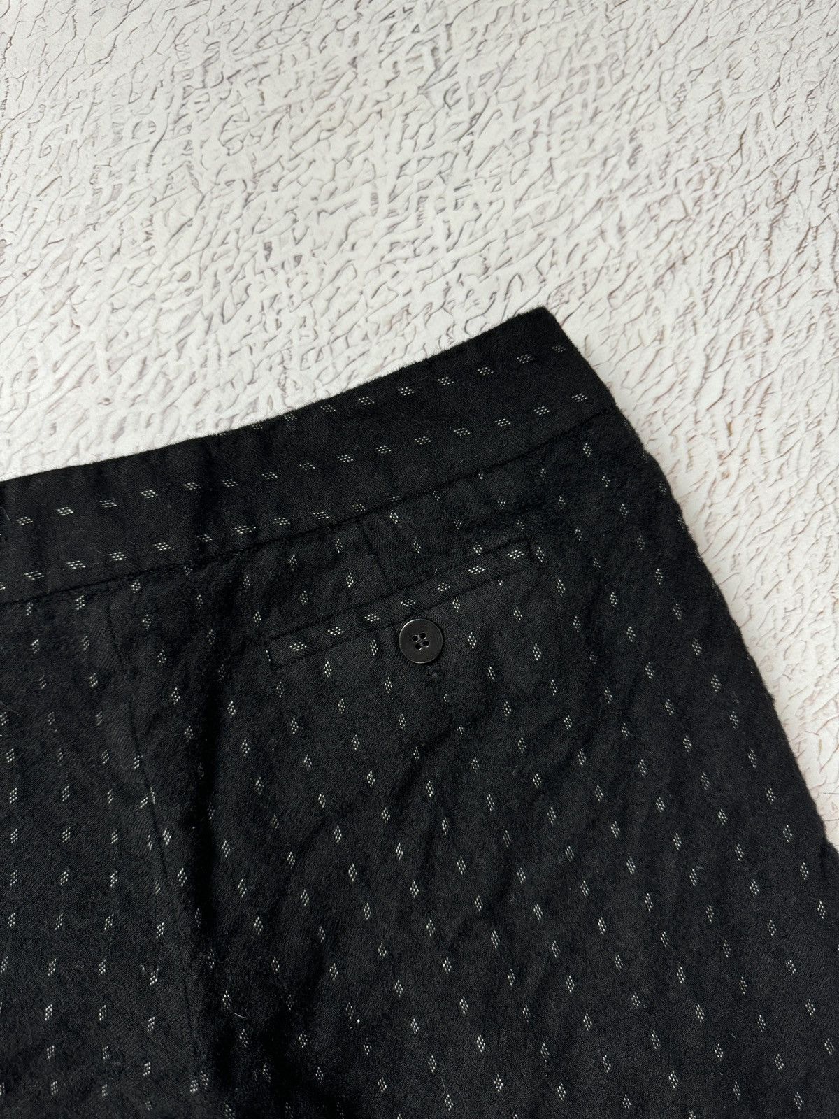 Armani Emporio Armani black wool striped wide bootcut pants Size 30" / US 8 / IT 44 - 14 Thumbnail