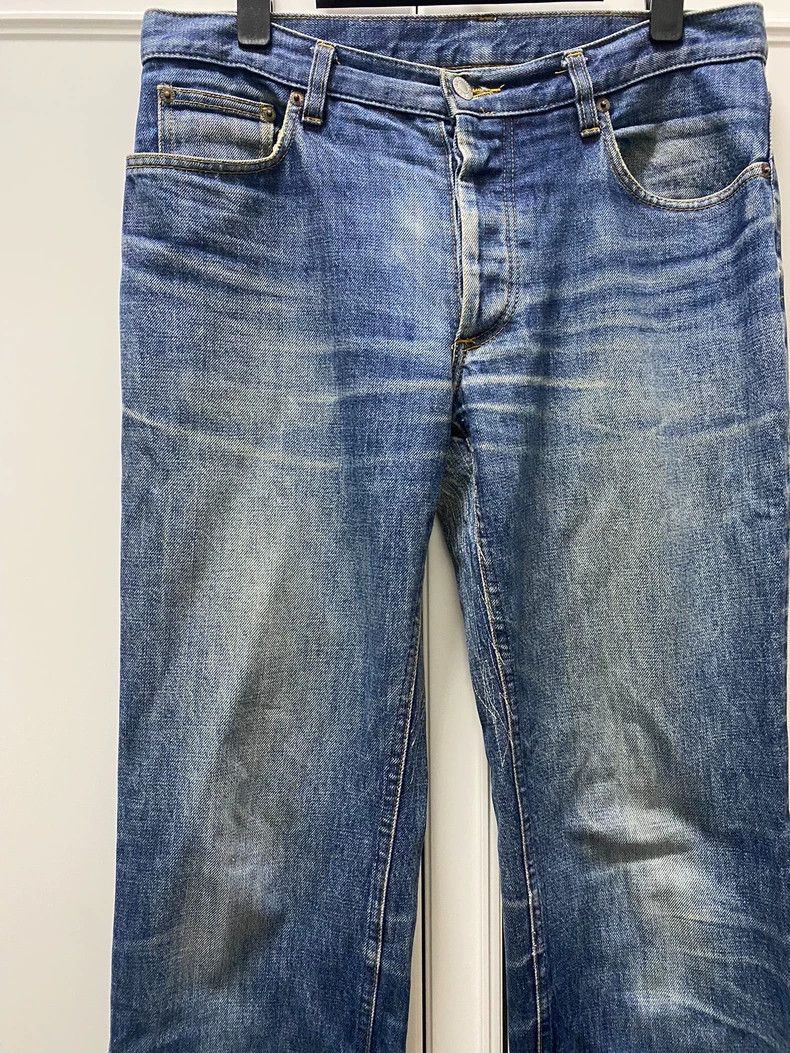 Helmut Lang HELMUT LANG size31 Cat's eye wash blue jeans Size US 31 - 2 Thumbnail