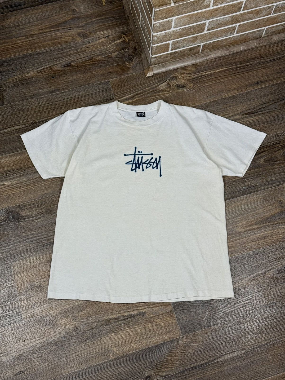 Stussy Vintage 90's Stussy Big Logo Made in USA Single Stitch Shirt Size US XL / EU 56 / 4 - 6 Thumbnail