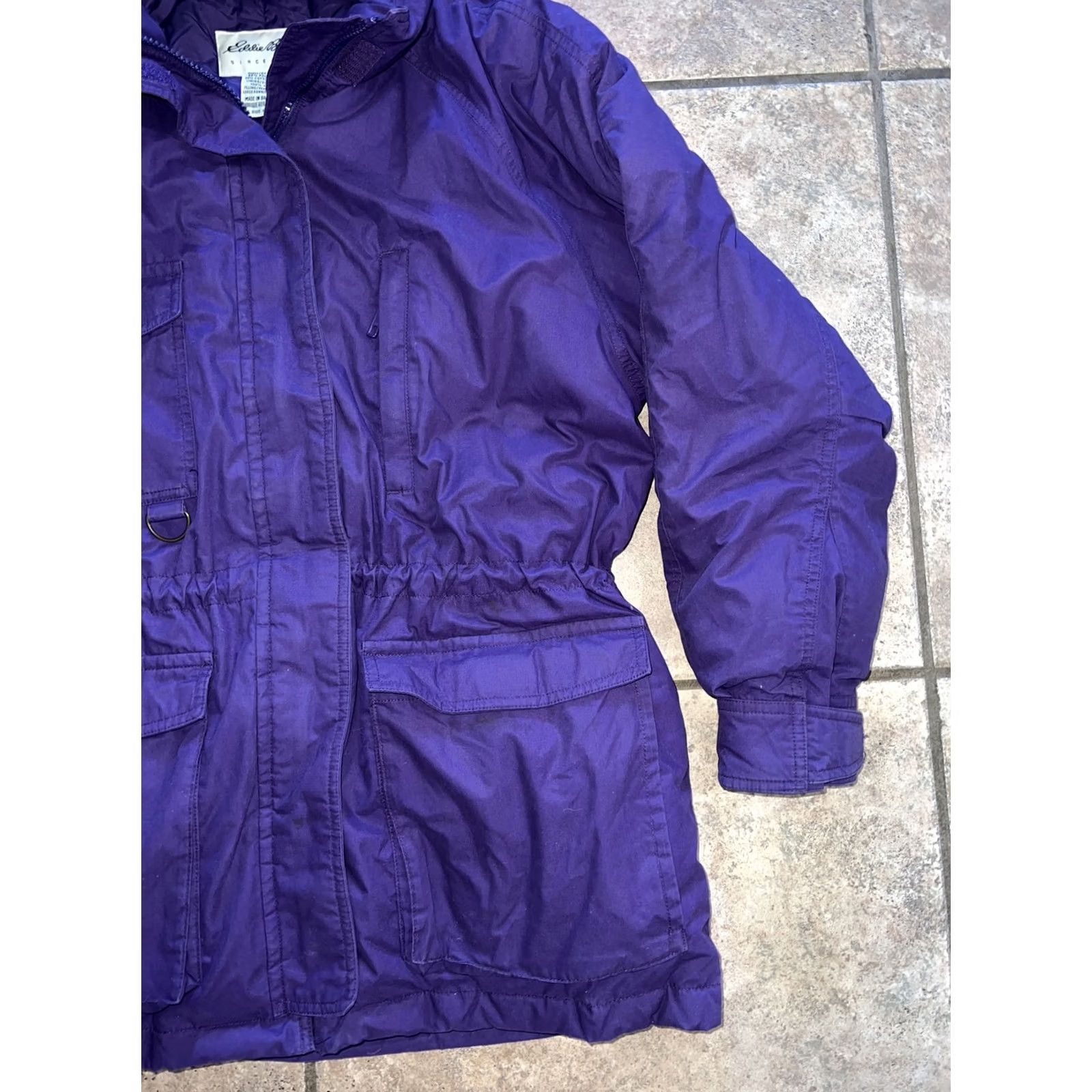 Eddie Bauer VINTAGE Eddie Bauer Snowline Down Jacket Parka Coat Purple Medium Womens Jacket Size M / US 6-8 / IT 42-44 - 3 Thumbnail