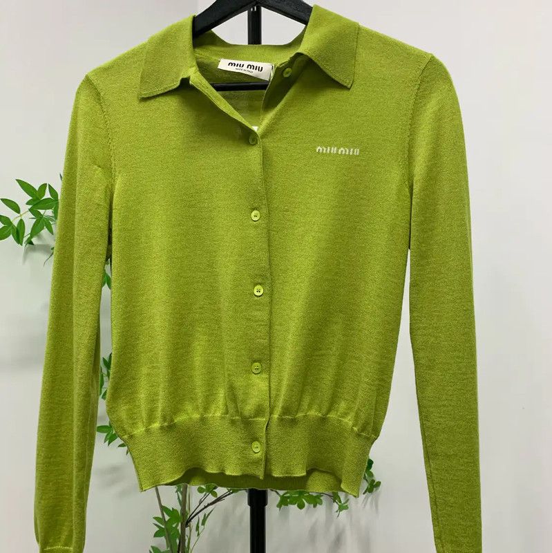 Miu Miu Miu Miu Green Women's Pullover Sweater 0089 Size S / US 4 / IT 40 - 1 Thumbnail