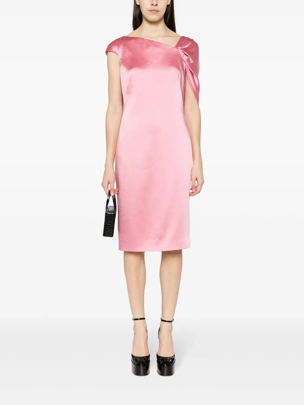 Givenchy o1y0925 Midi Dress in Pink Size M / US 6-8 / IT 42-44 - 5 Thumbnail