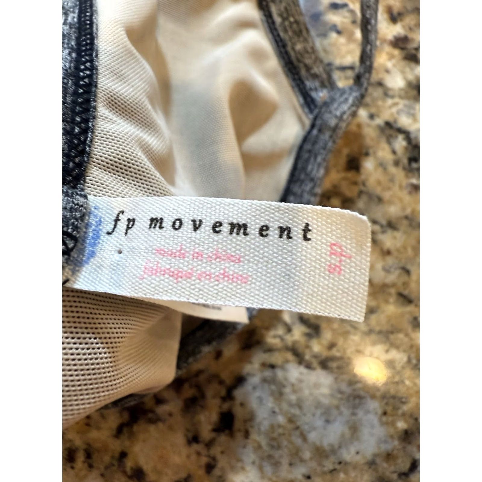 Free People Free People FP Movement Infinity Gray Cutout T Back Sports Bra Size S Womens Activewear Gray Size ONE SIZE - 6 Thumbnail