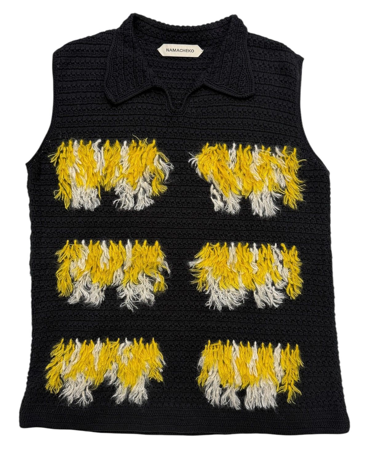 Namacheko Baran Knit Silk Cotton Polo Vest Size US XS / EU 42 / 0 - 1 Thumbnail
