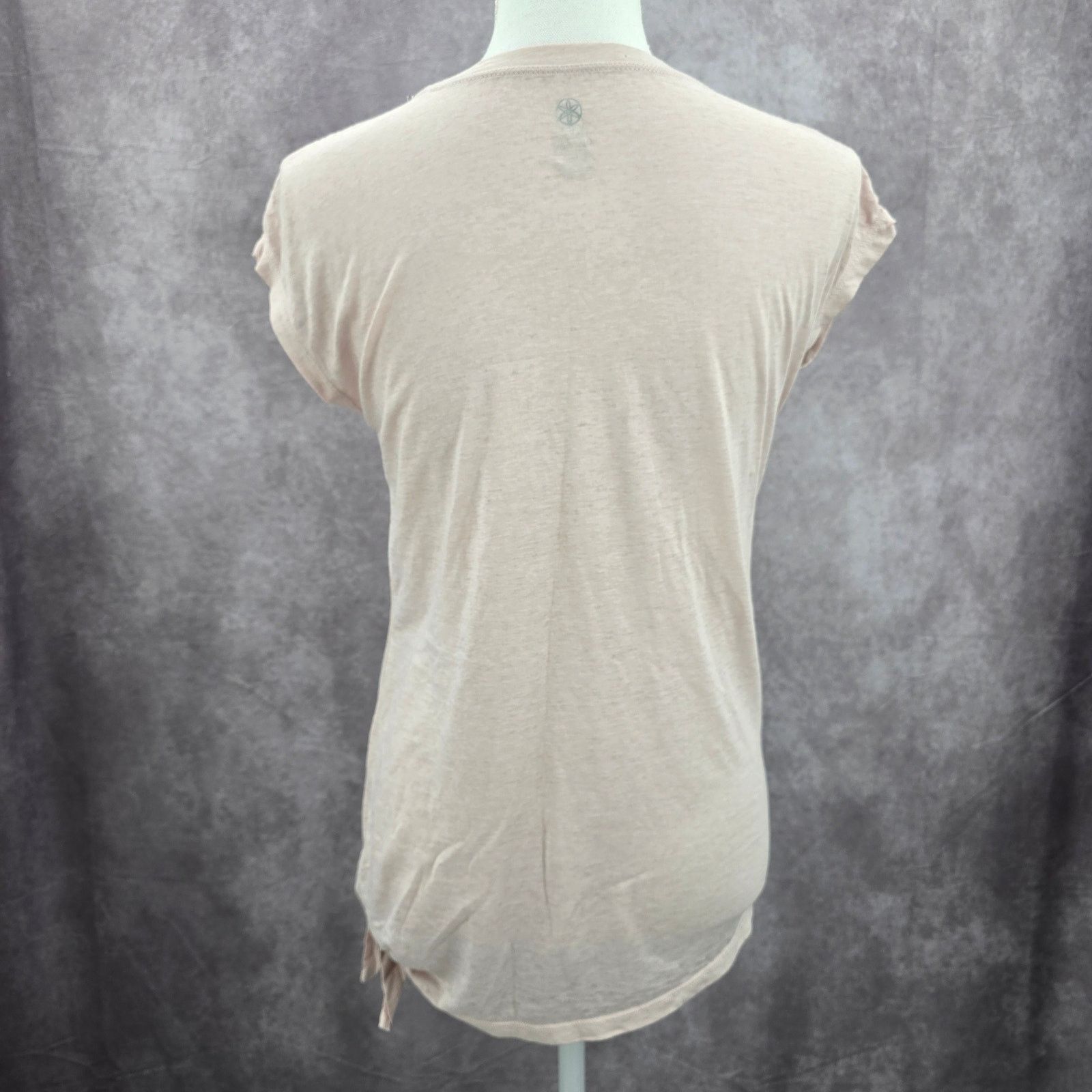Other Gaiam Pink Short Sleeve Side Tie Streetwear Top Extra Small Size XS / US 0-2 / IT 36-38 - 2 Thumbnail