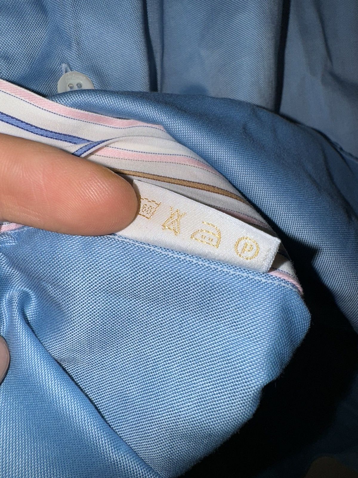 Brioni Brioni shirt button up blue luxury Size US M / EU 48-50 / 2 - 7 Thumbnail