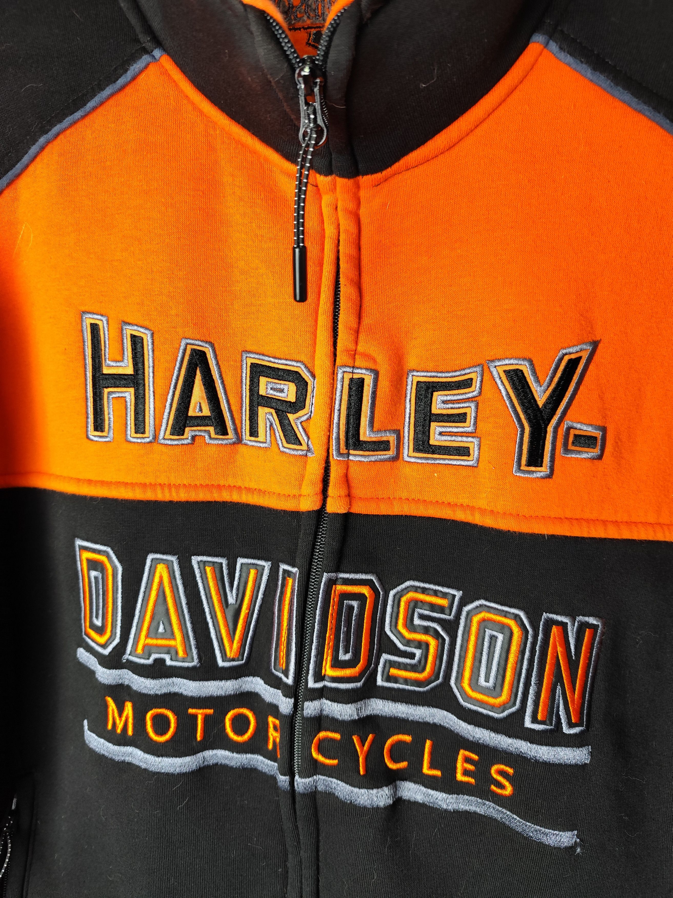 Harley Davidson Vintage streetwear Racing Harley Davidson Zip Up sweatshirt Size US L / EU 52-54 / 3 - 2 Thumbnail