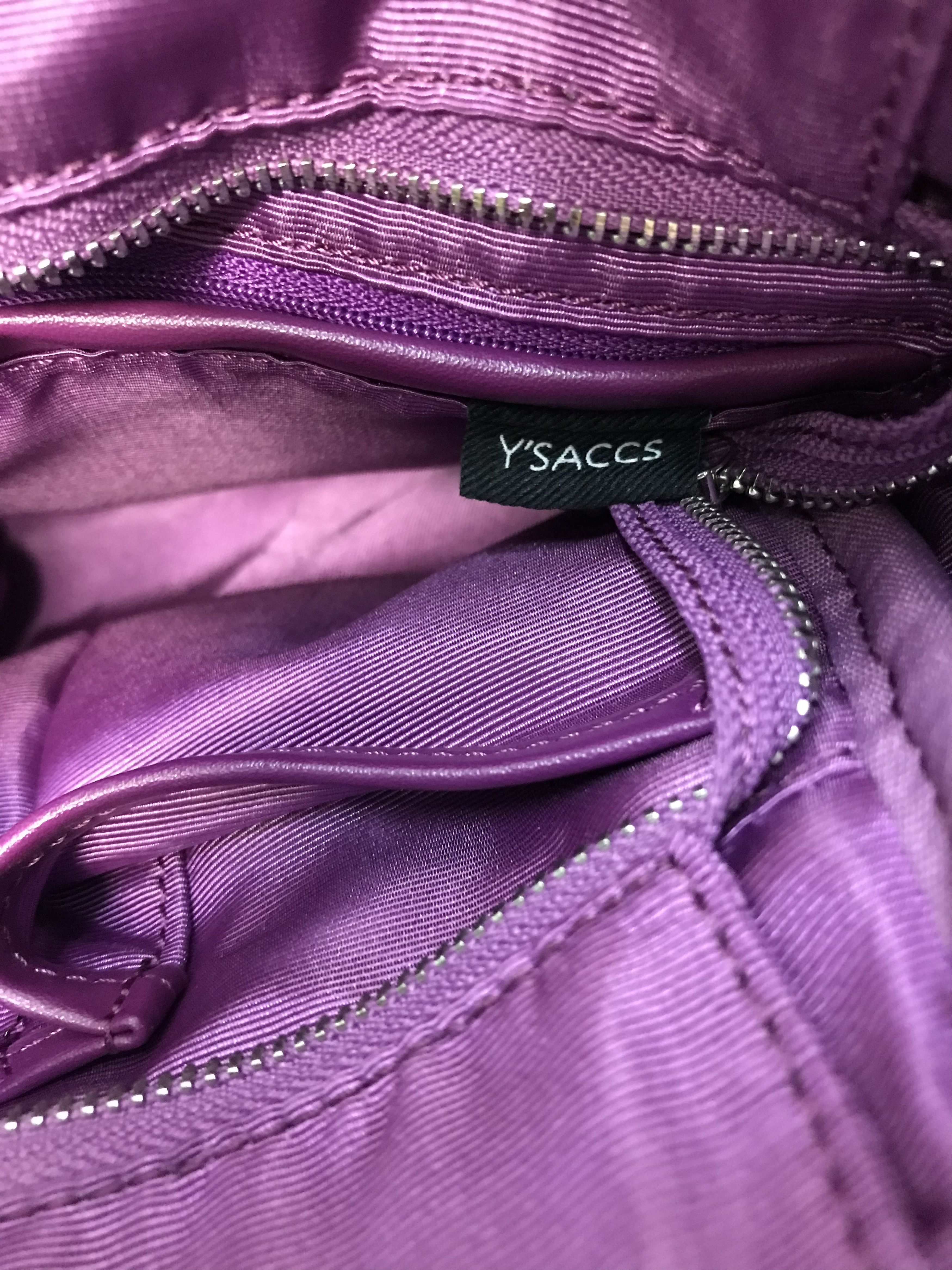 Yohji Yamamoto Yohij Yamamoto Y’Saccs Purple Leather Sling Bag Size ONE SIZE - 12 Thumbnail