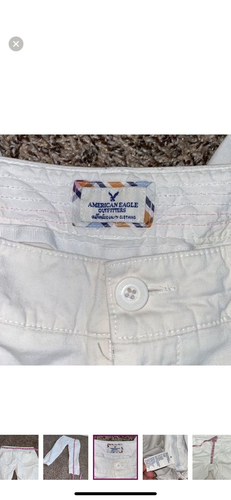 American Eagle Outfitters American eagle outfitters cropped white pants size 4 Size 27" / US 4 / IT 40 - 6 Thumbnail