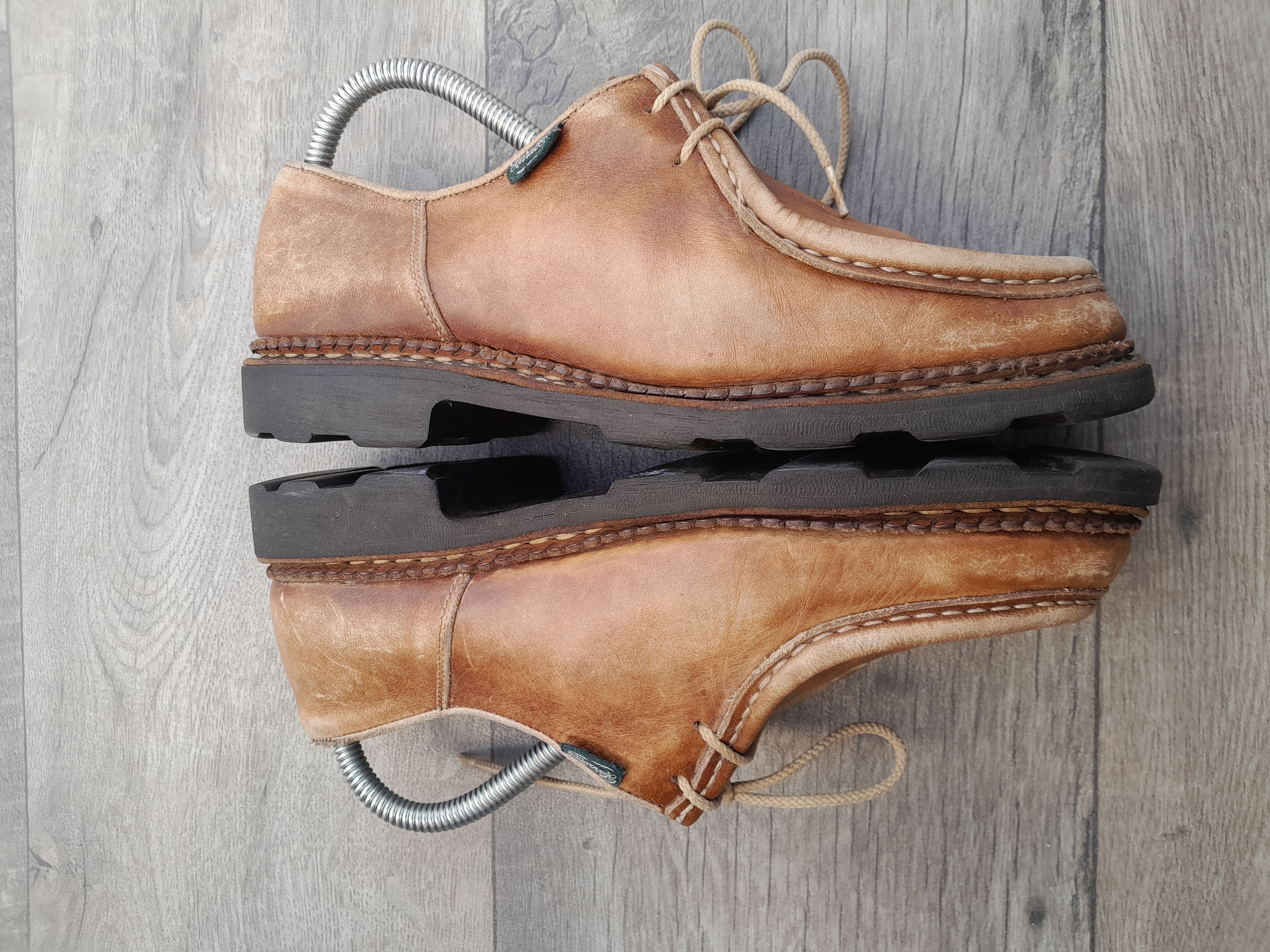 Paraboot Michael Derby shoes in brown leather. Size US 5 / EU 37 - 8 Thumbnail