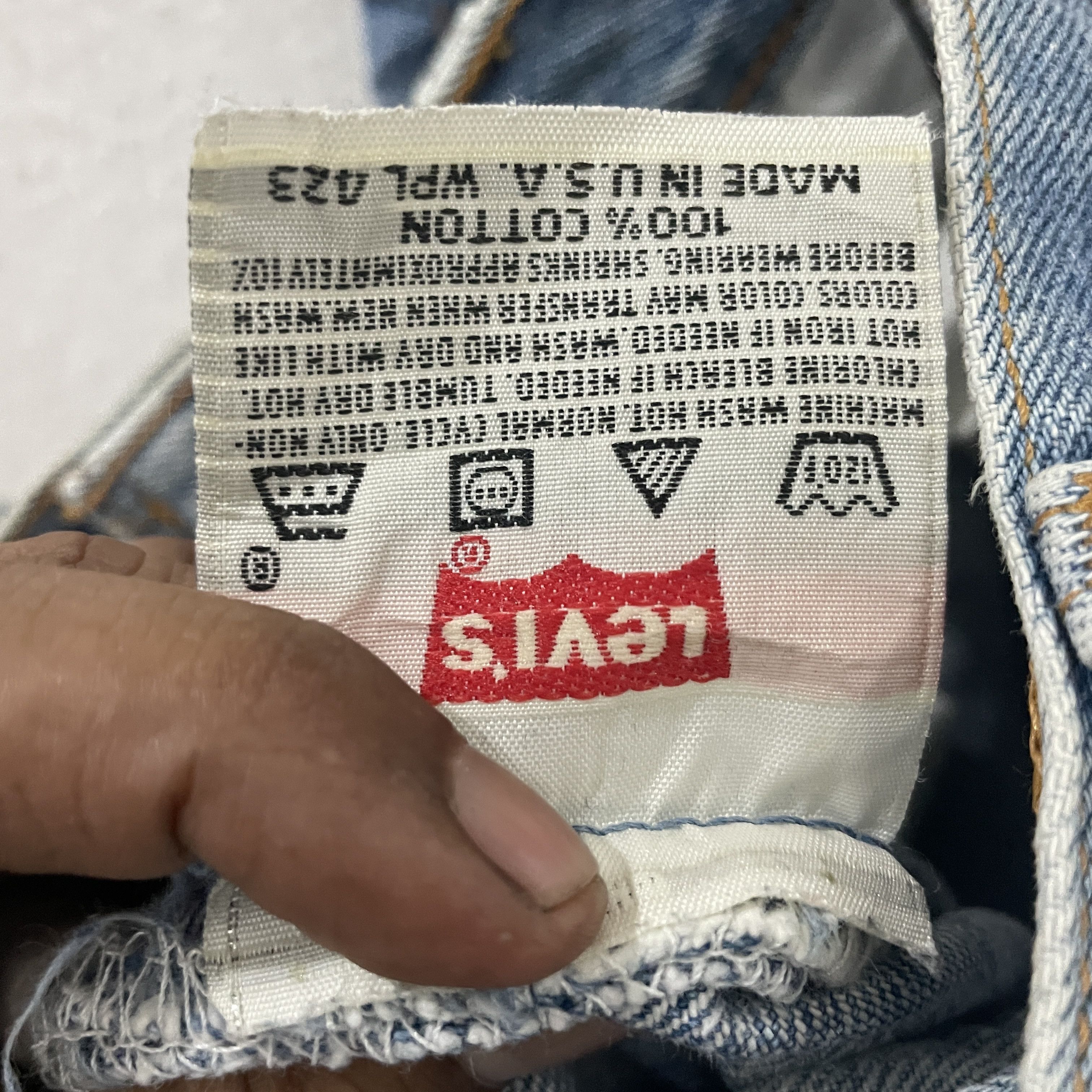 Levi's Vintage 90s Levis 501XX Denim Jeans Size US 30 / EU 46 - 7 Thumbnail