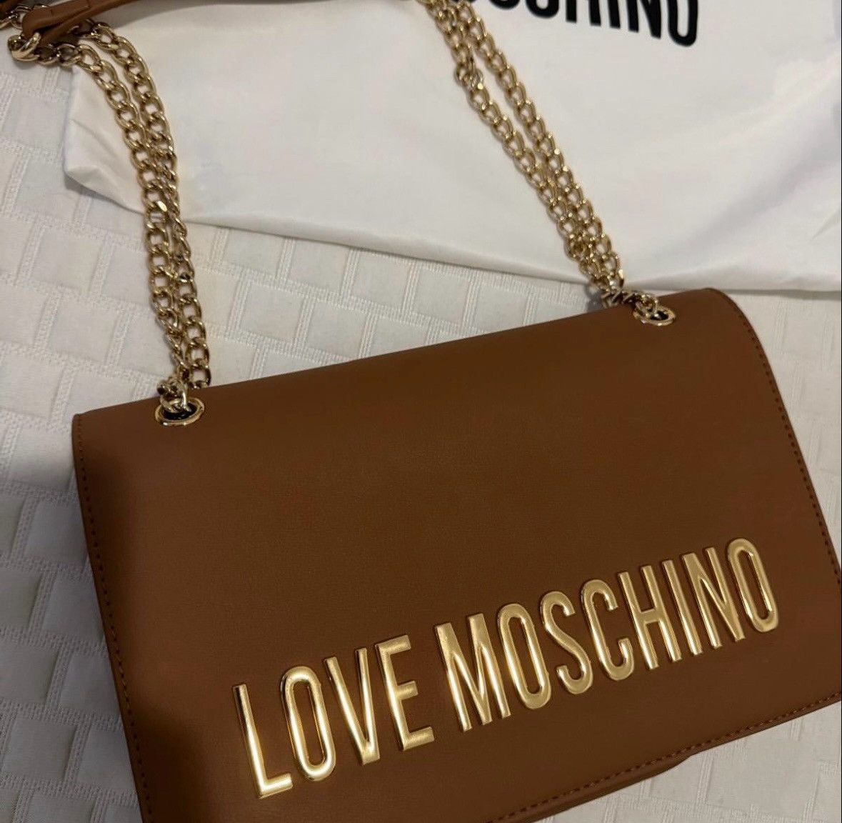 Love Moschino 👜 Love Moschino Brown Shoulder Bag Size ONE SIZE - 1 Thumbnail