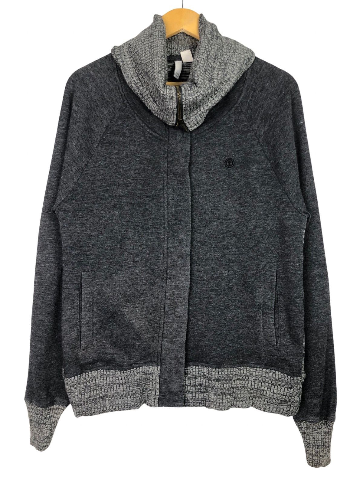 Vintage Element Long Neck Zipper Jacket