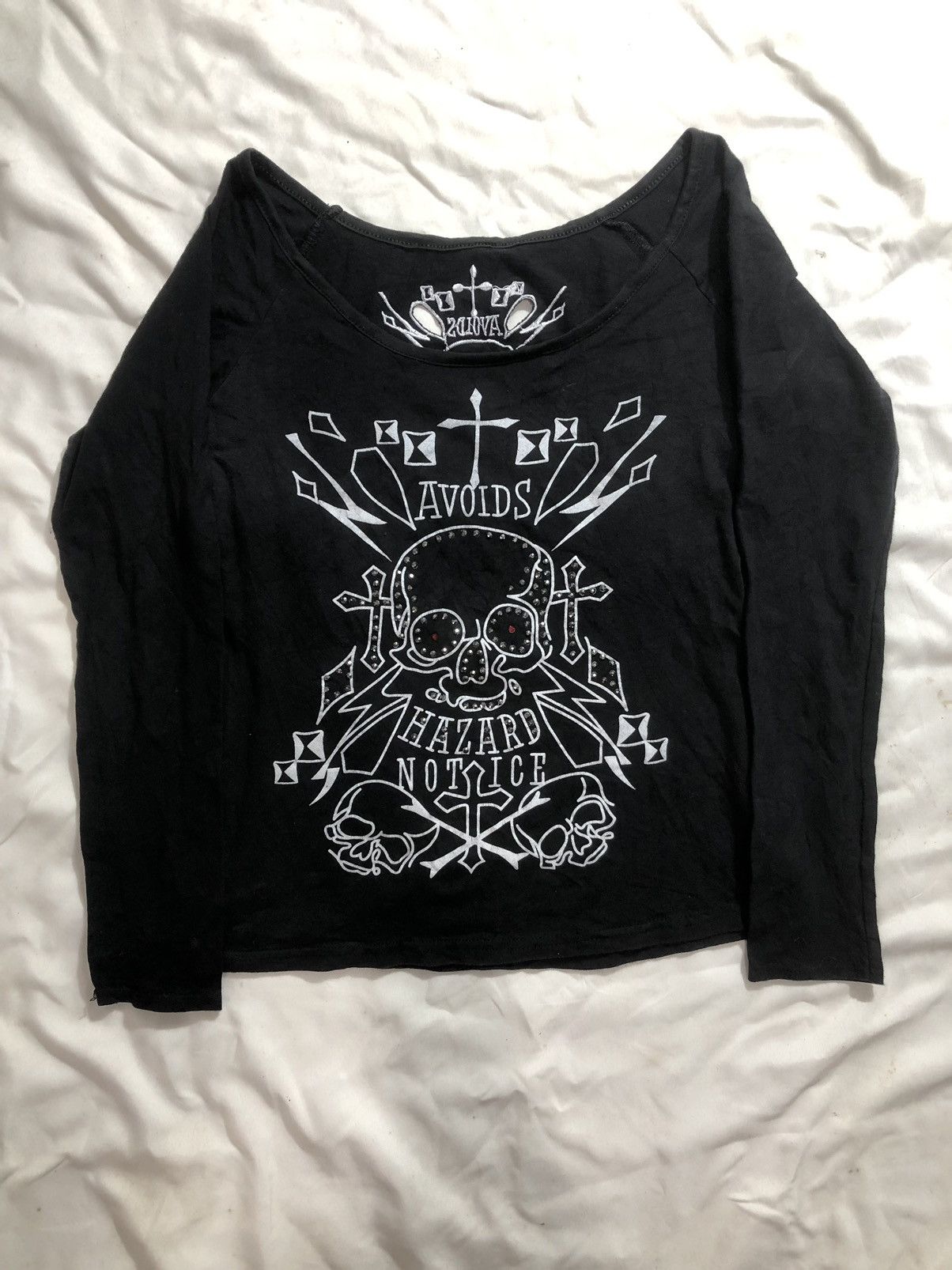 Hysteric Glamour Japan Dark Skull Avoids Hazard Notice Rock Punk Style Size US S / EU 44-46 / 1 - 1 Thumbnail