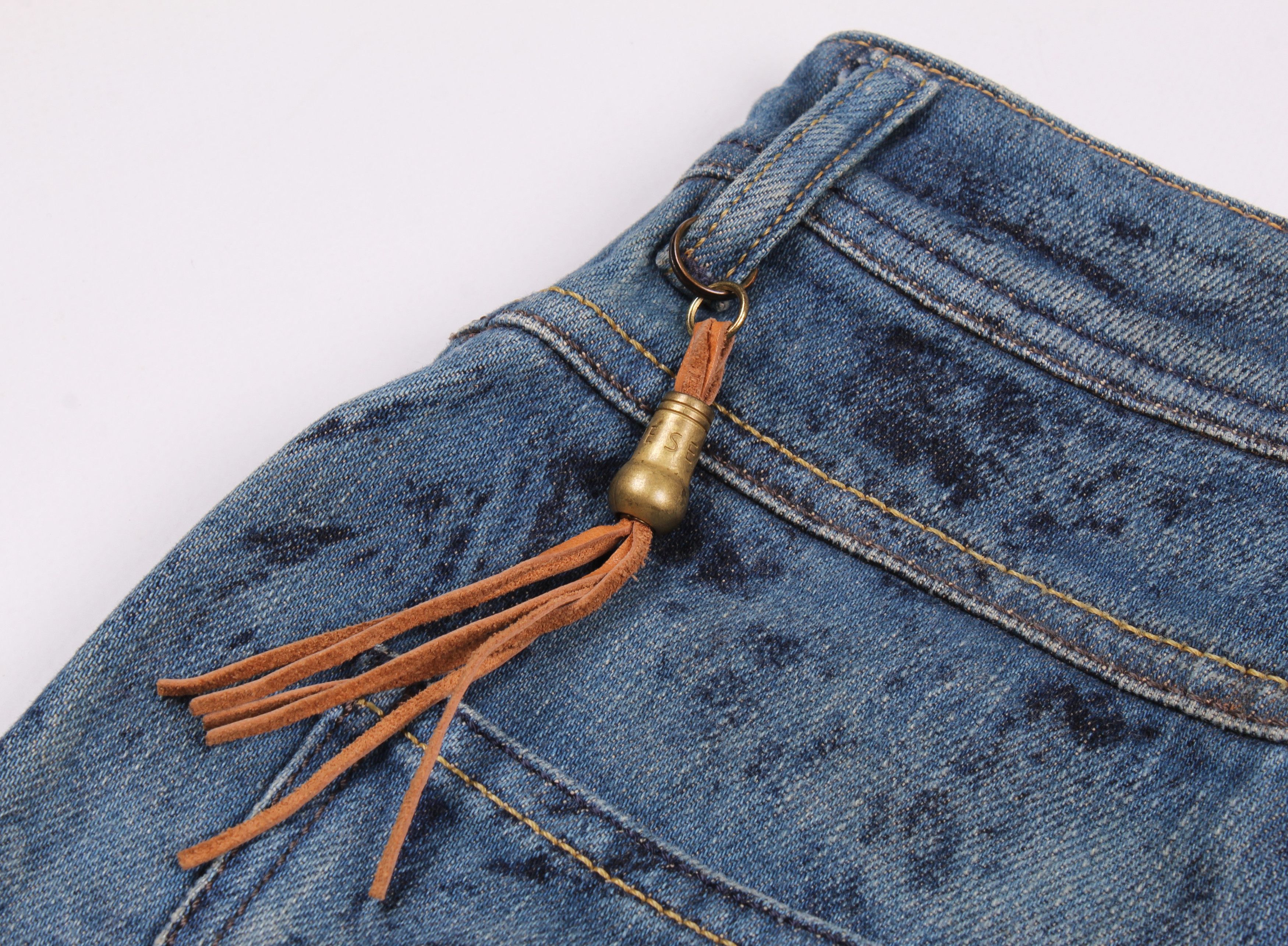 Diesel Vintage Y2K Diesel Denim Dirty Grunge Mini Skirt Size 25" / US 0 / IT 36 - 6 Thumbnail