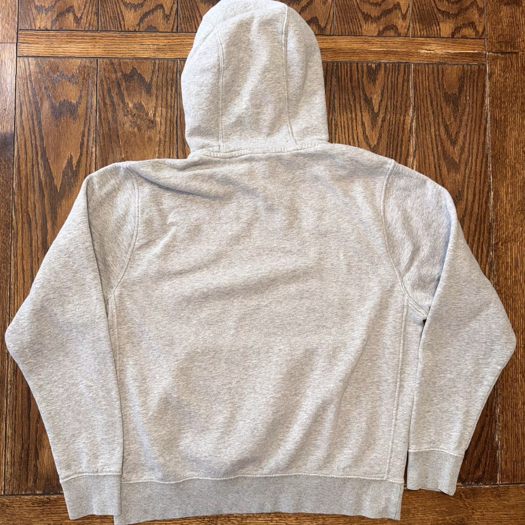 Nike VINTAGE Nike Hoodie Mens Gray Fleece Embroidered Spellout Size M Pullover Hooded Size US M / EU 48-50 / 2 - 6 Thumbnail