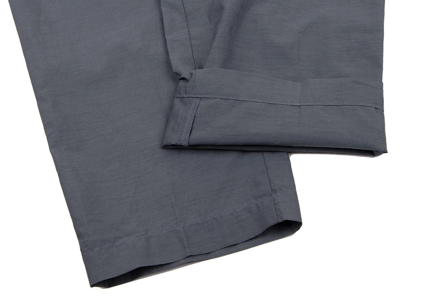 Emporio Armani Silk-Cotton Side Button Tuck Pants in Blue Gray Size 50 Size US 34 / EU 50 - 8 Thumbnail