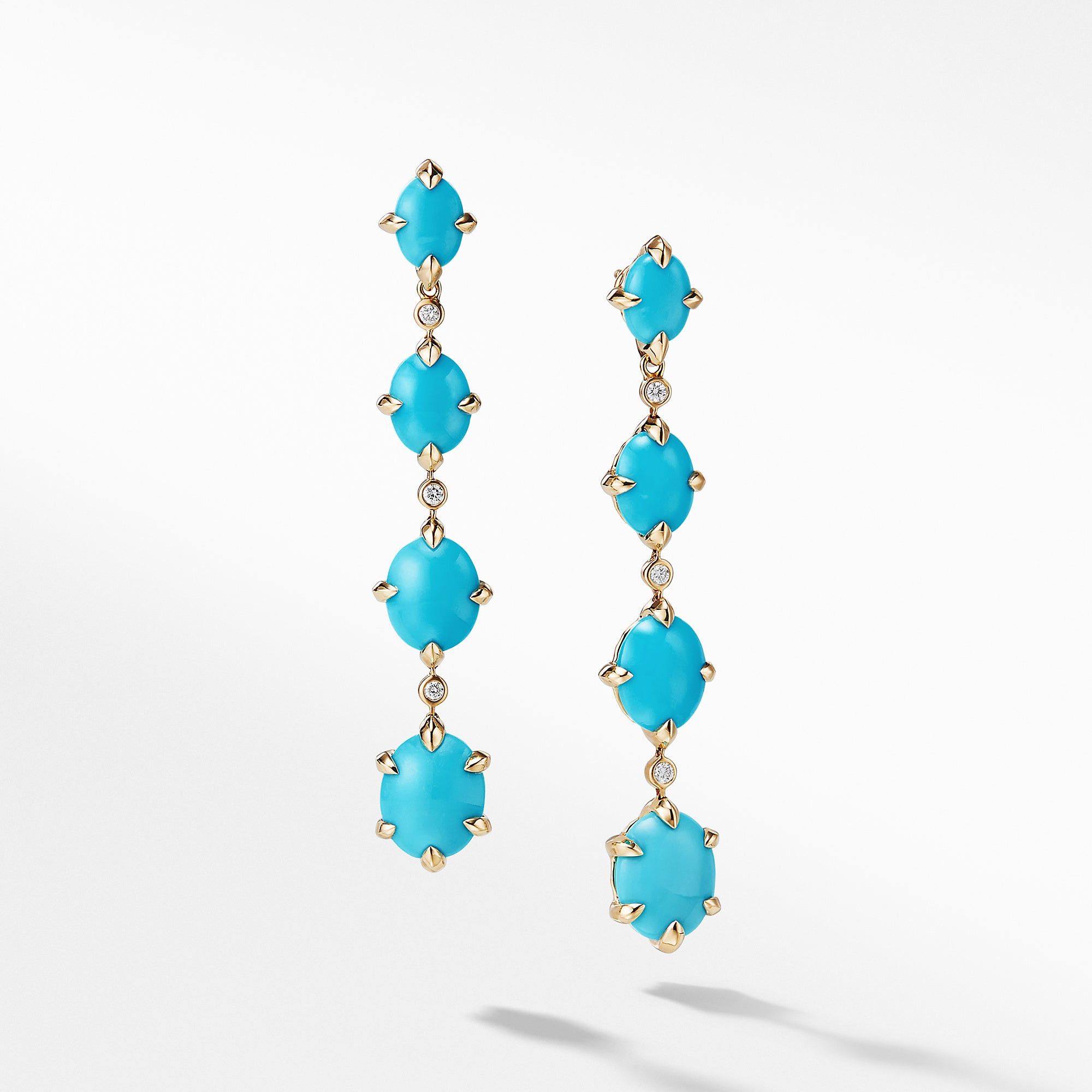 David Yurman o1w1db10525 E14029D Earrings in 18K Yellow Gold and Diamonds Size ONE SIZE - 1 Thumbnail