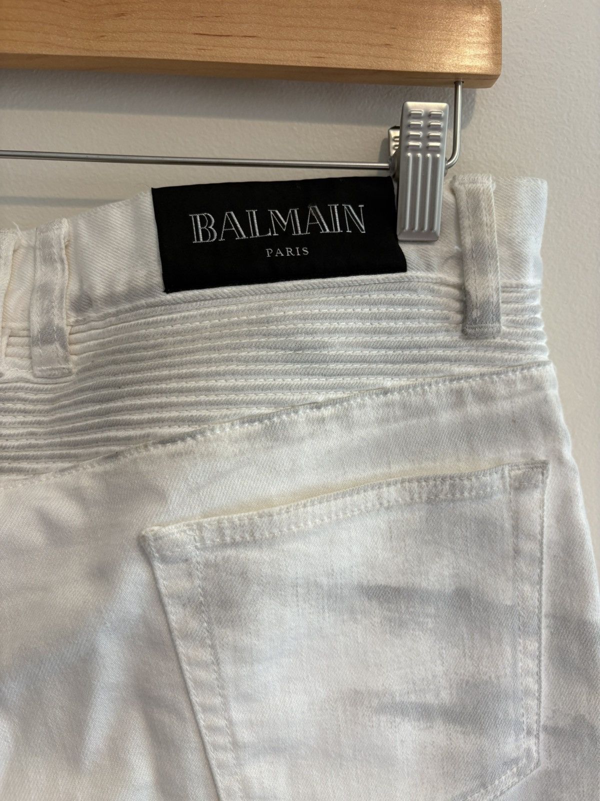 Balmain Distressed Balmain Biker Denim Size US 36 / EU 52 - 3 Thumbnail