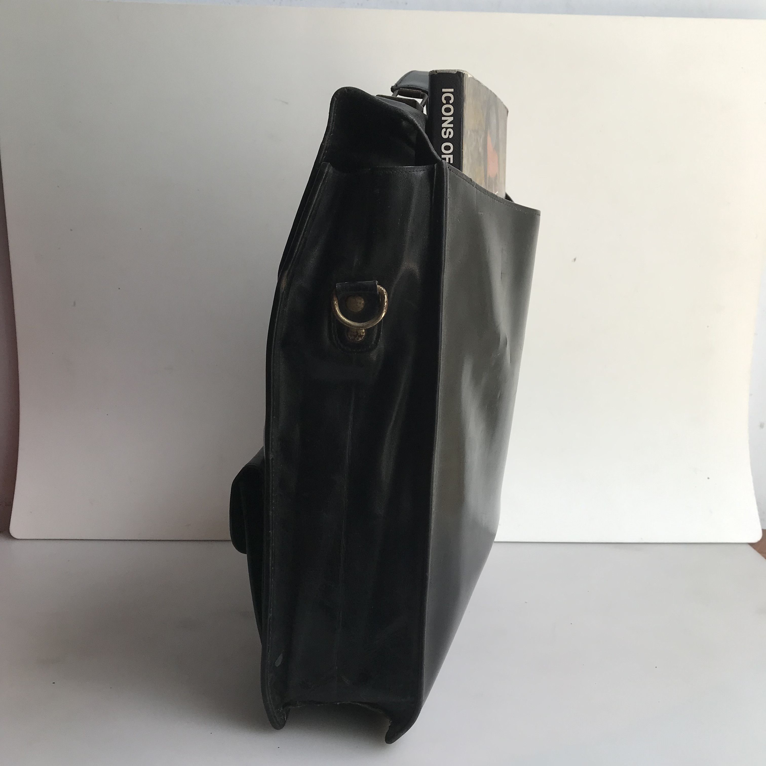 Vintage Vintage golden head germany black Satchel Bag Soulder Bag Size ONE SIZE - 5 Thumbnail