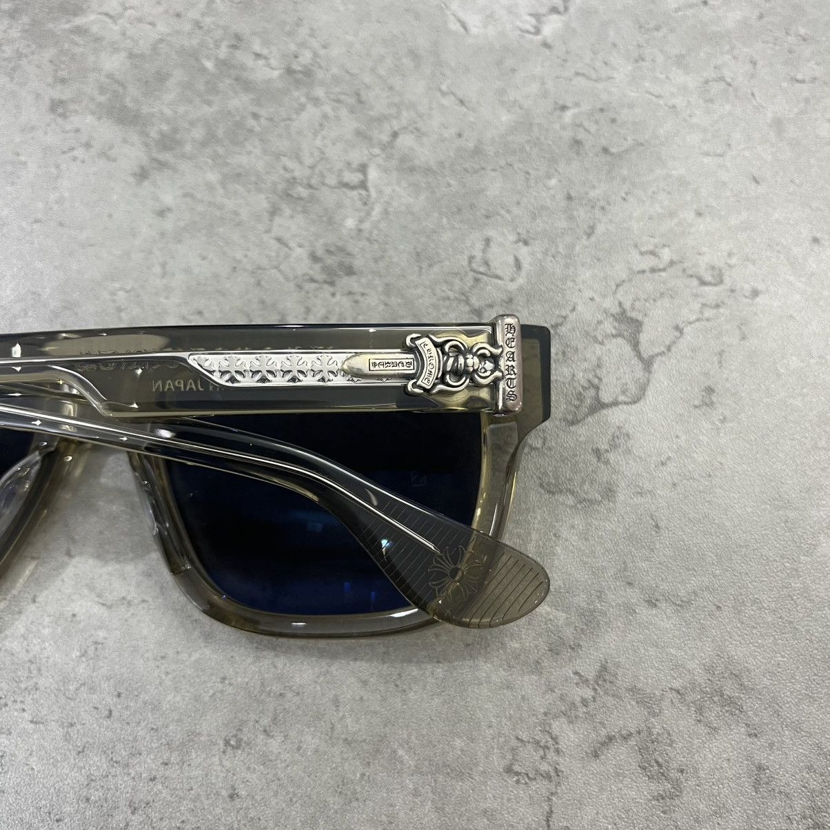 Chrome Hearts Chrome Hearts BOX-OFFICER Olive Green Sunglasses Size ONE SIZE - 8 Thumbnail
