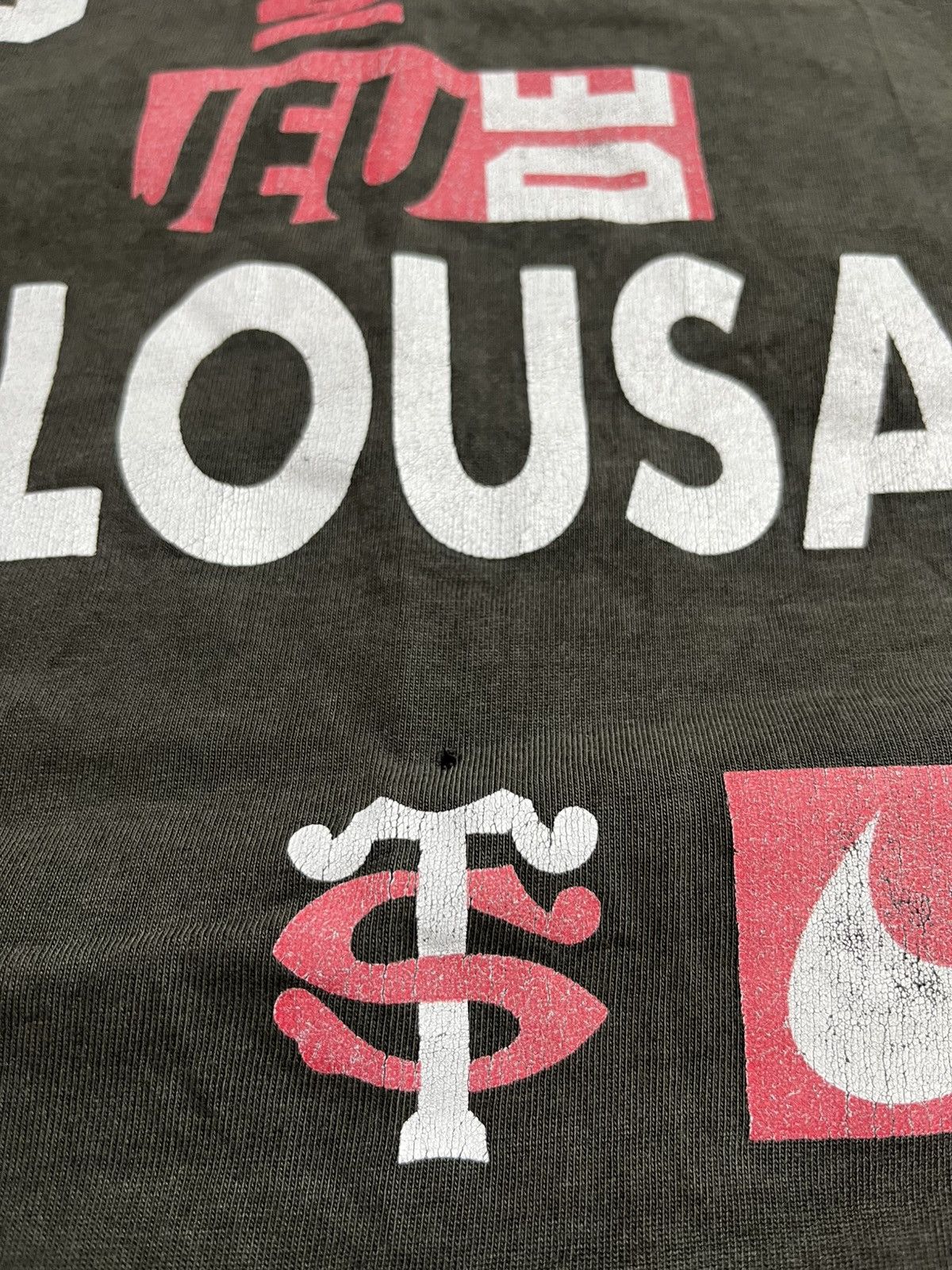 Nike Rare Nike Stade Toulousain "Jeu de mains de Toulousains" Tee Size US L / EU 52-54 / 3 - 4 Thumbnail