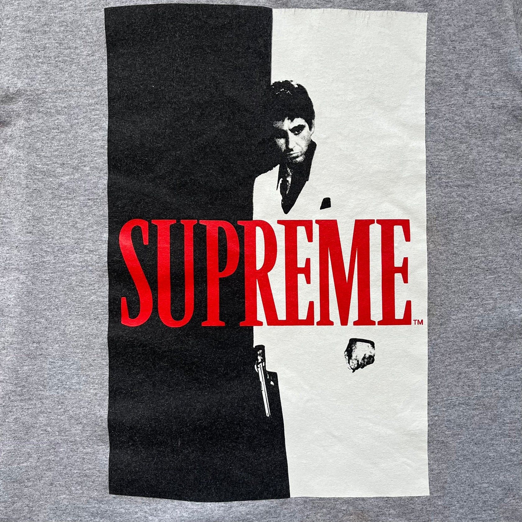 Supreme Supreme FW17 Scarface Split Grey Tee Size US M / EU 48-50 / 2 - 3 Thumbnail