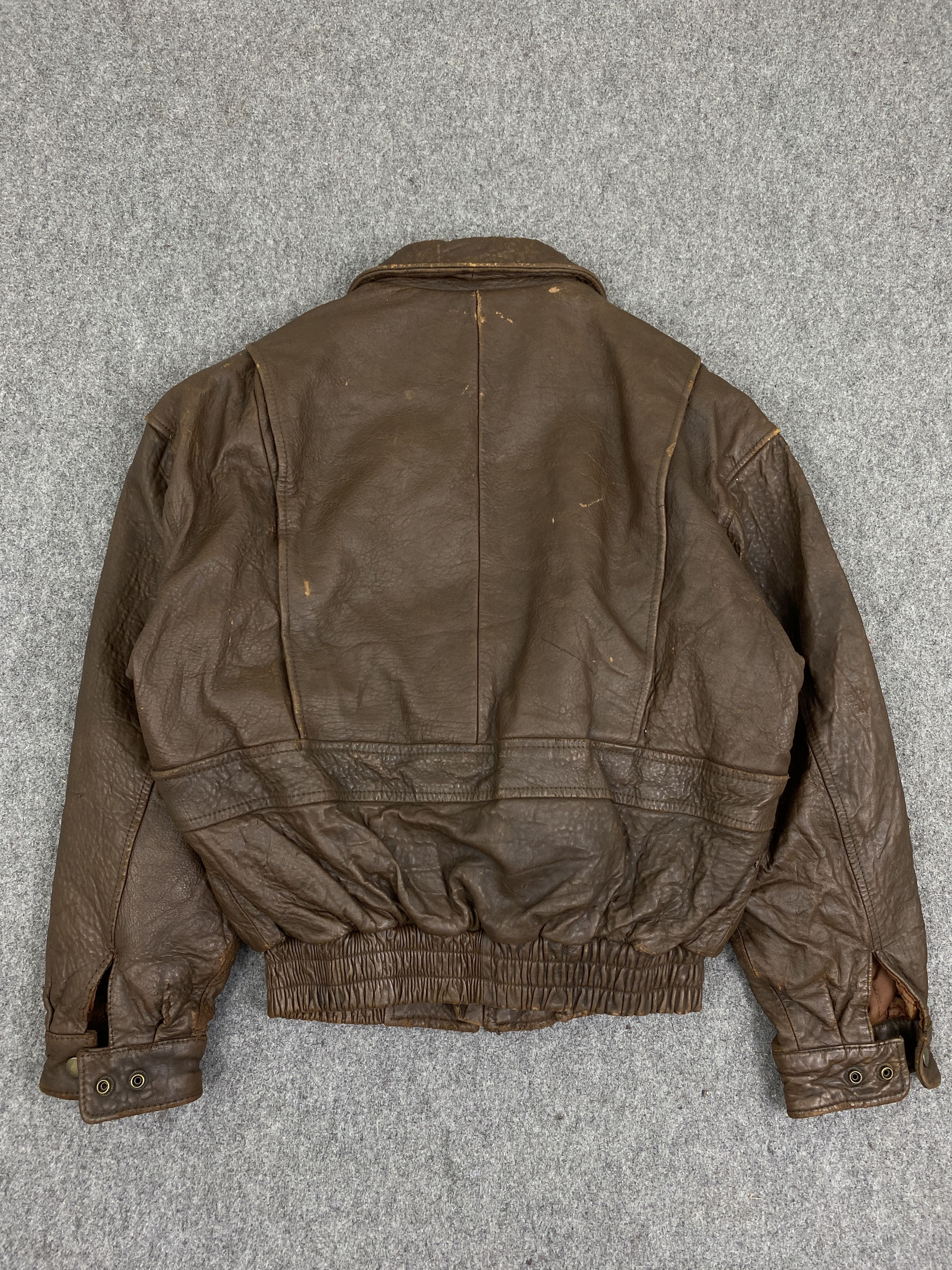 Genuine Leather Vintage Sub-Urban Japan Made Flight Leather Jacket J1996 Size US XL / EU 56 / 4 - 4 Thumbnail