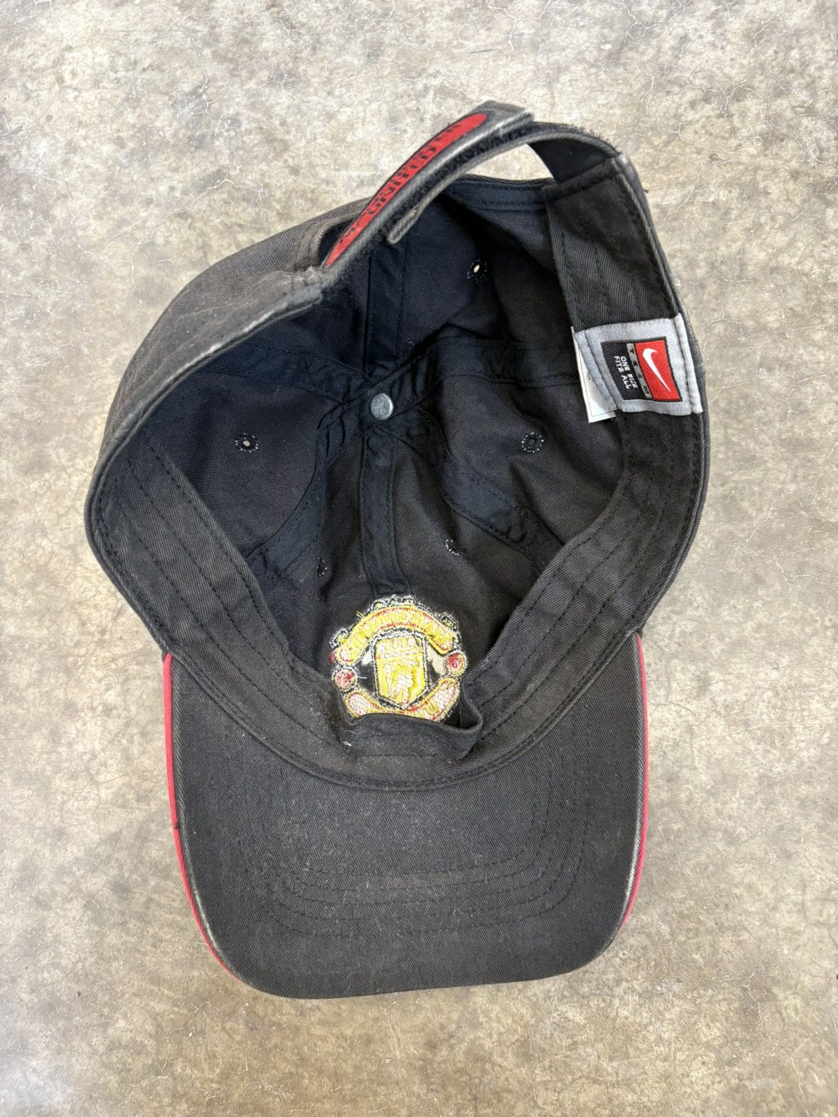 Nike × Vintage 1990’s Nike Manchester United Soccer Hat Size ONE SIZE - 2 Thumbnail