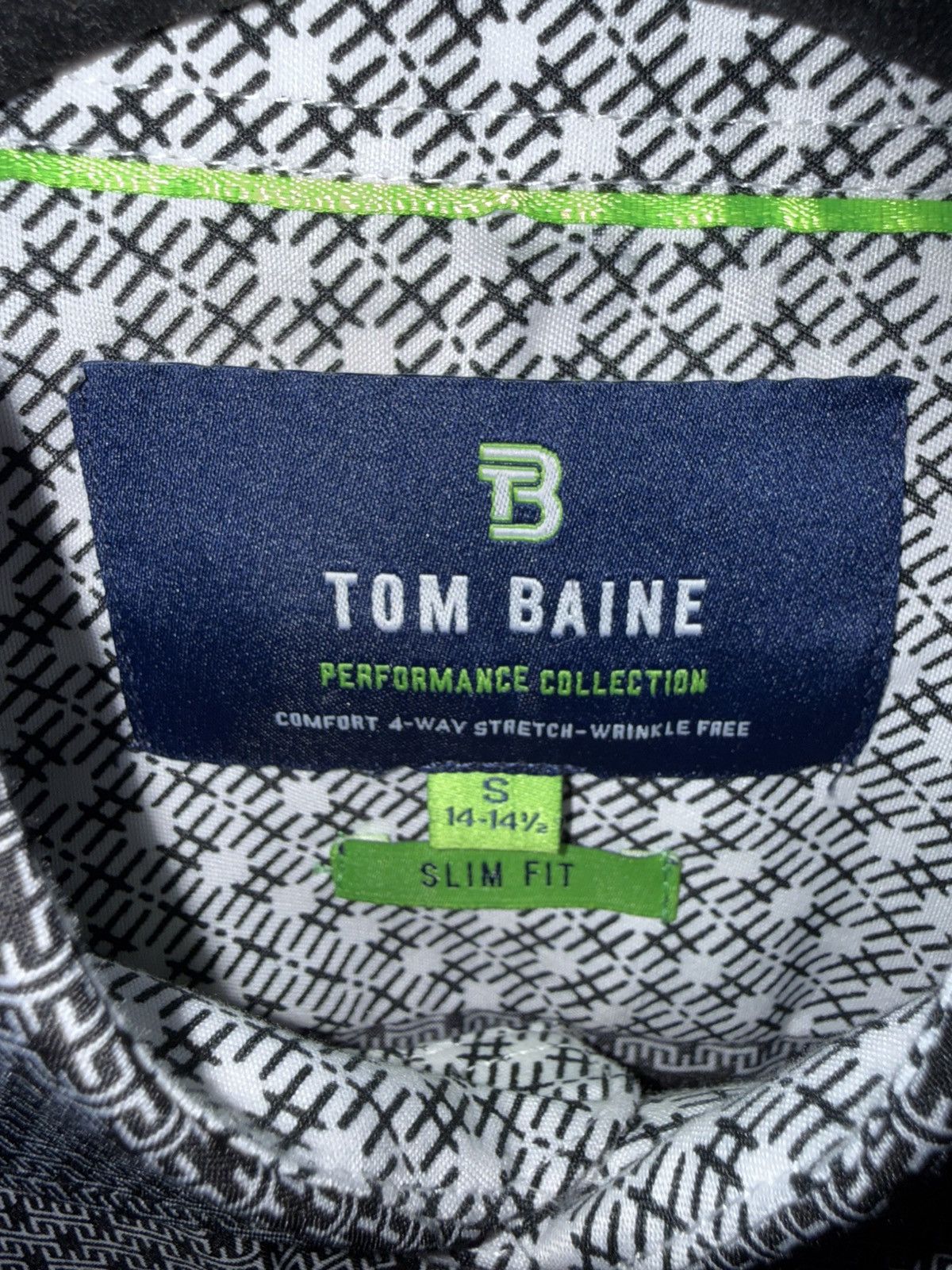 Other Tom Baine Performance Slim Fit Button-Up Shirt Size US S / EU 44-46 / 1 - 7 Thumbnail