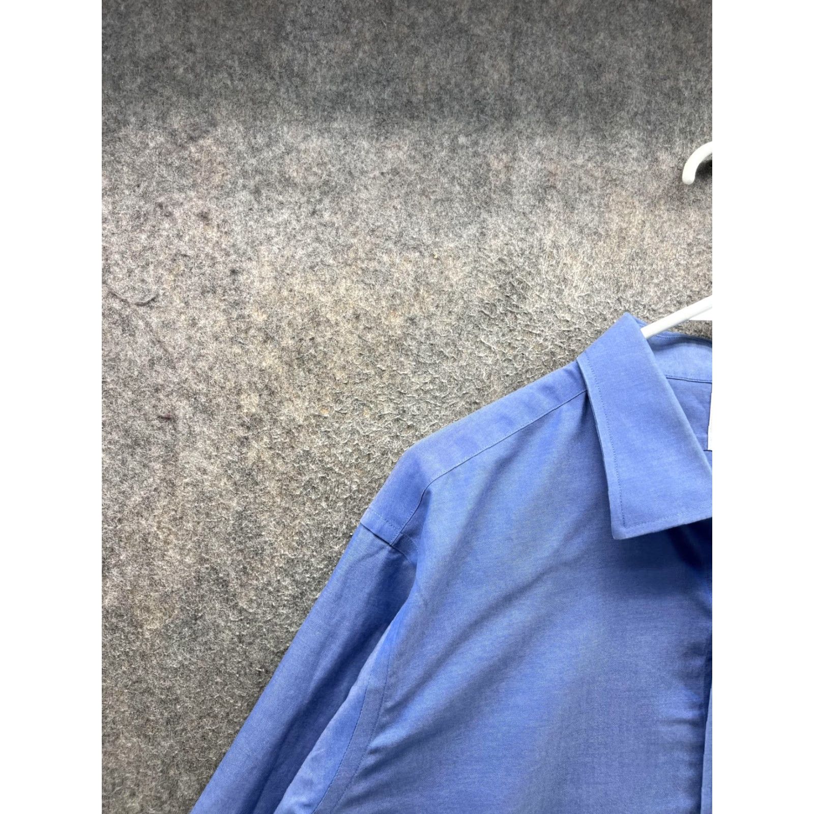 Brooks Brothers Brooks Brothers Dress Shirt Mens 17.5 35 Blue Solid Classic Fit Cotton Shirt Size 48R - 6 Thumbnail