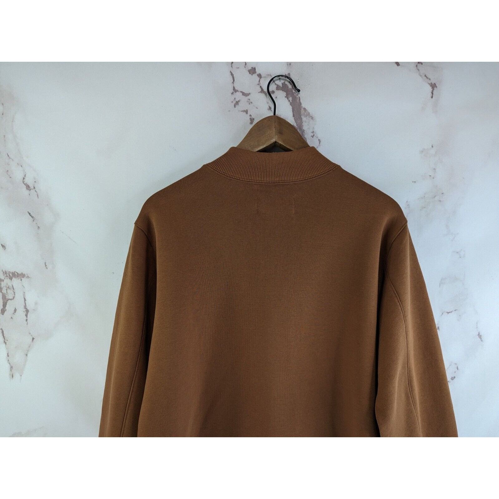 Everlane Everlane Sweatshirt Women XS Cocoa Mock Fleece Pullover Size XS / US 0-2 / IT 36-38 - 6 Thumbnail