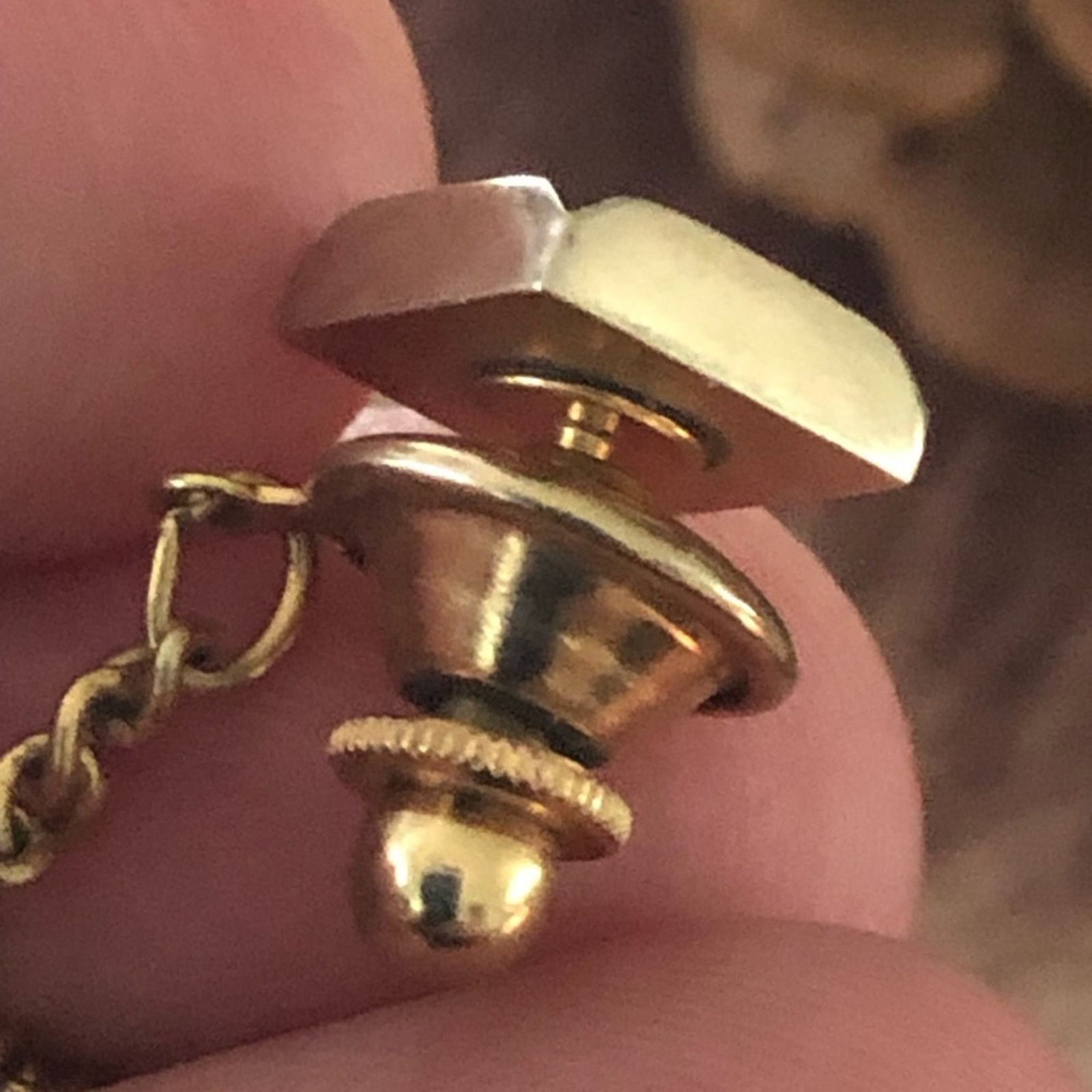 Vintage Vintage men’s black onyx tie tack tie pin with chain Size ONE SIZE - 5 Thumbnail