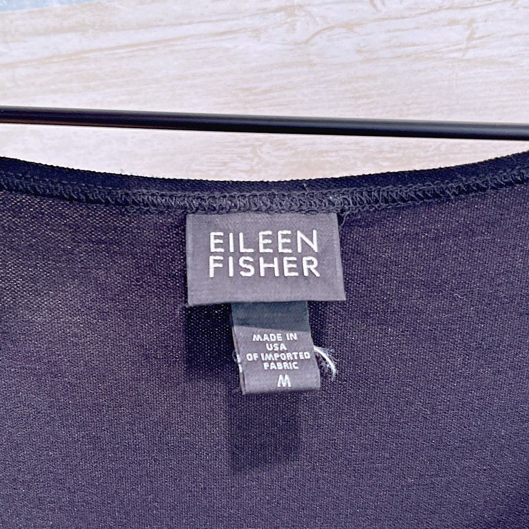 Eileen Fisher EILEEN FISHER Button Down Shirtdress Black Womens Medium Size M / US 6-8 / IT 42-44 - 5 Thumbnail