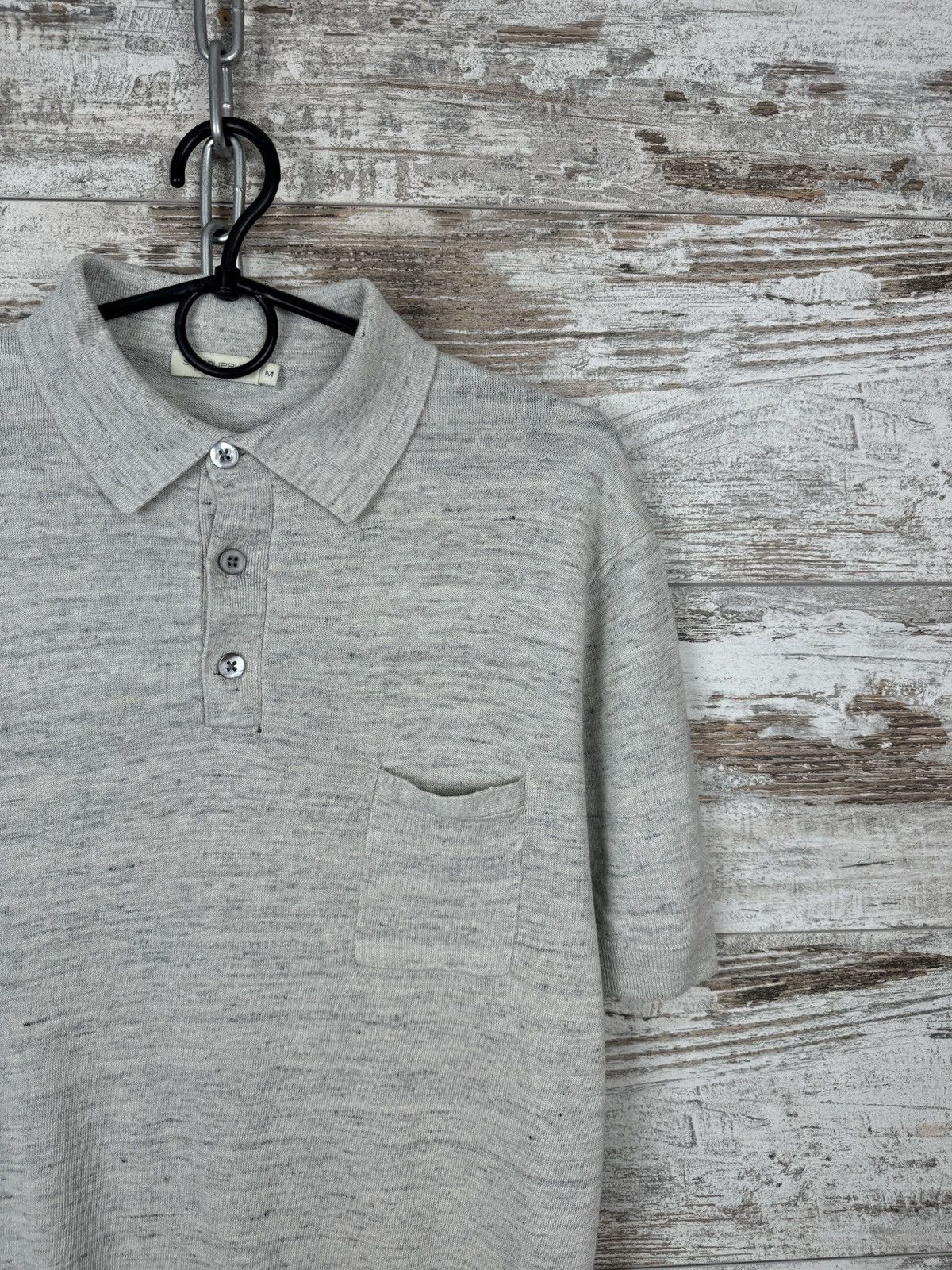 Suitsupply Mens Suitsupply linen cotton T-shirt luxury polos tee Size US M / EU 48-50 / 2 - 3 Thumbnail