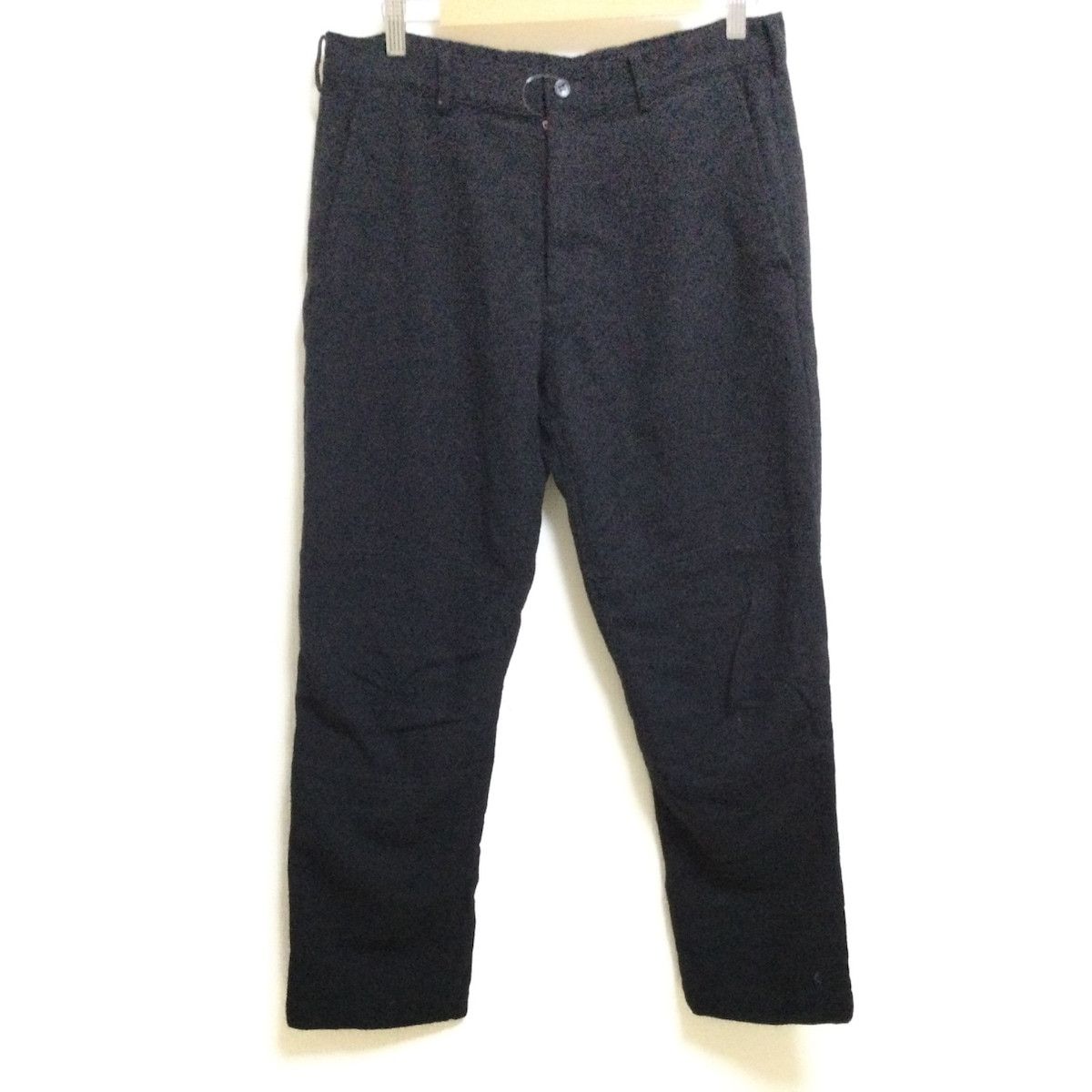 Comme des Garcons Black Cropped Pants Plain Wool Long Black Size US 31 - 1 Thumbnail