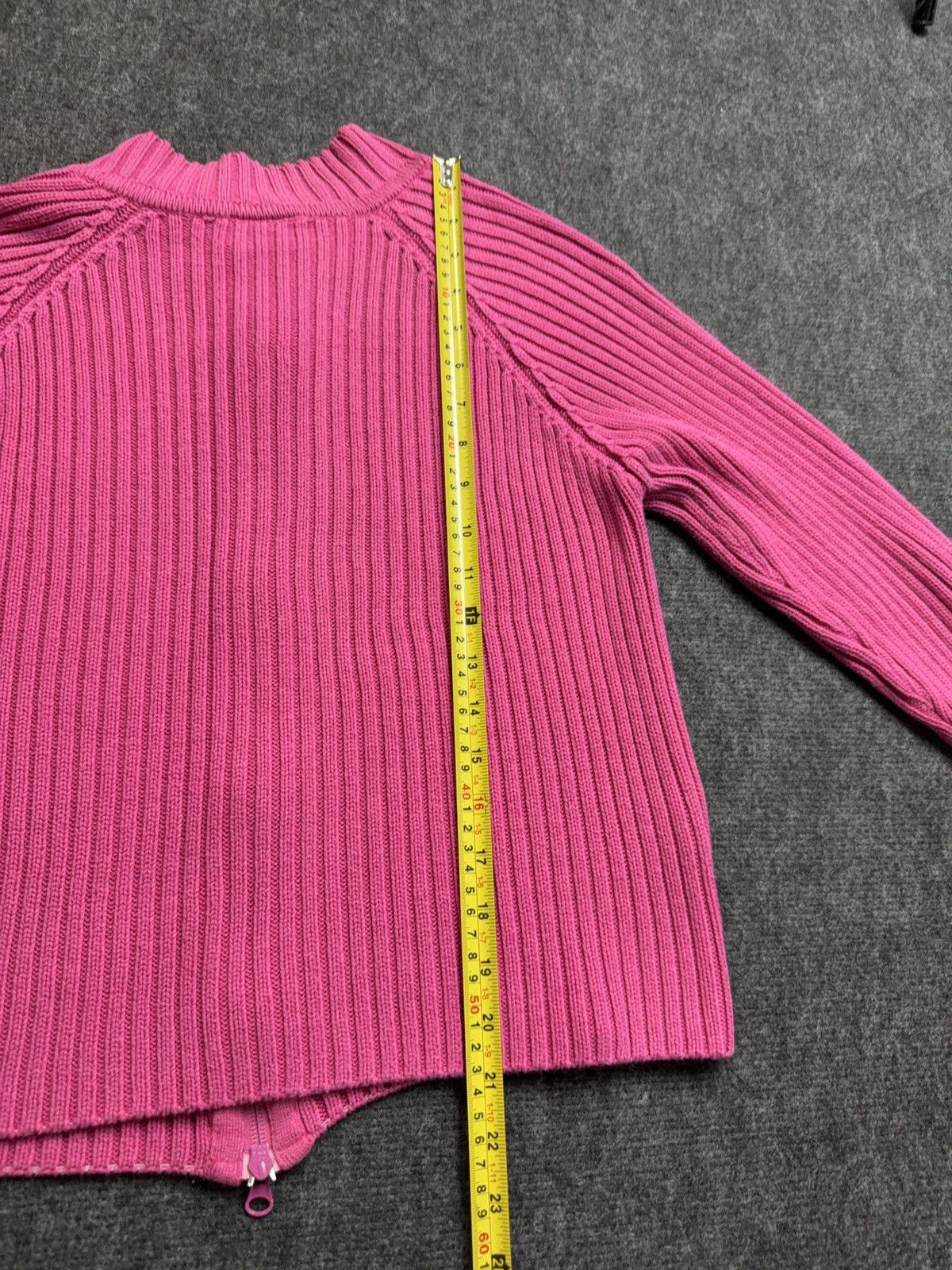 Lacoste 00s Luxury Vintage Lacoste Women’s Ribbed Zip Sweater Y2K Size S / US 4 / IT 40 - 21 Thumbnail