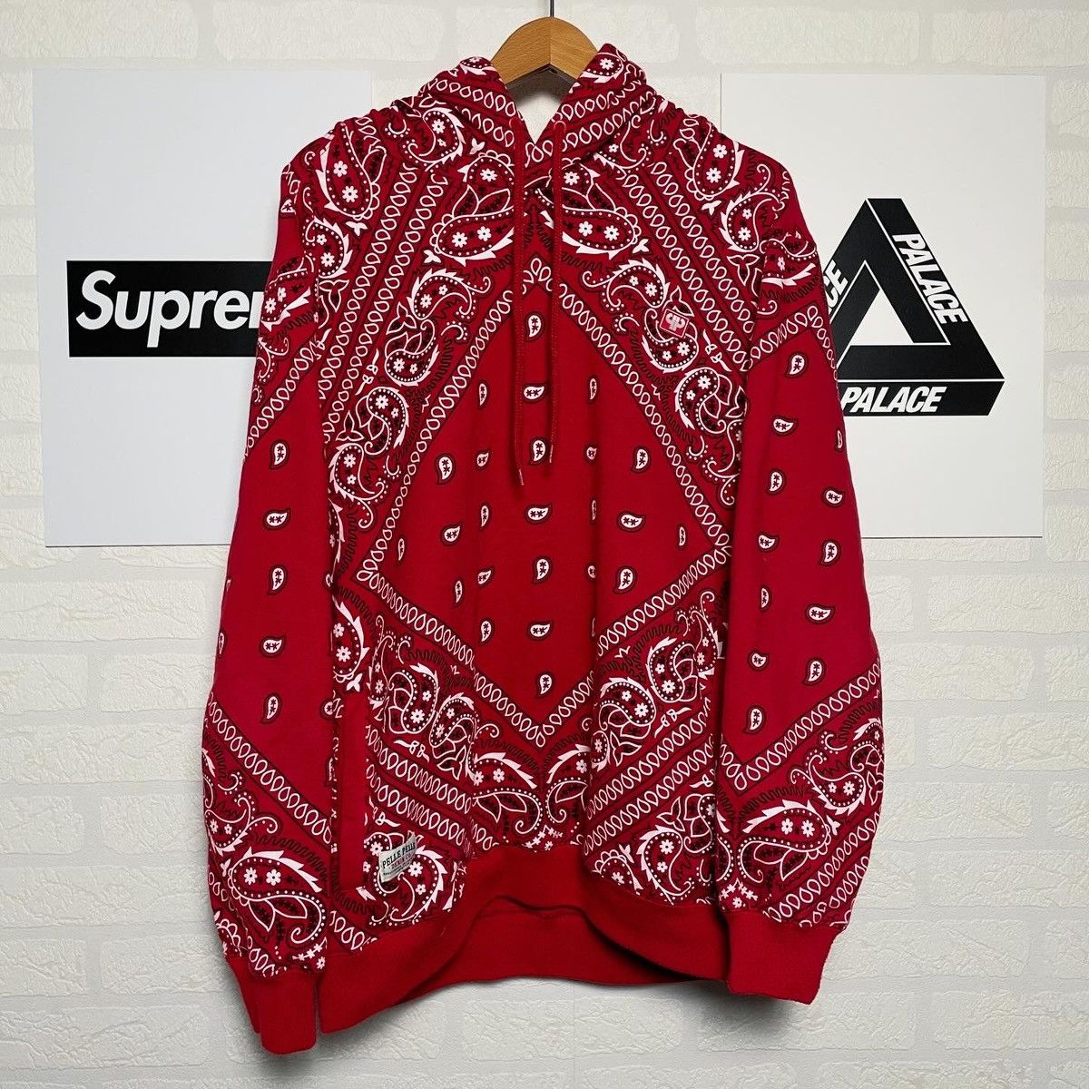 Pelle Pelle × Vintage Pelle pelle Y2K Bandana Hoodie Zip Red Bloods Size US XL / EU 56 / 4 - 1 Thumbnail