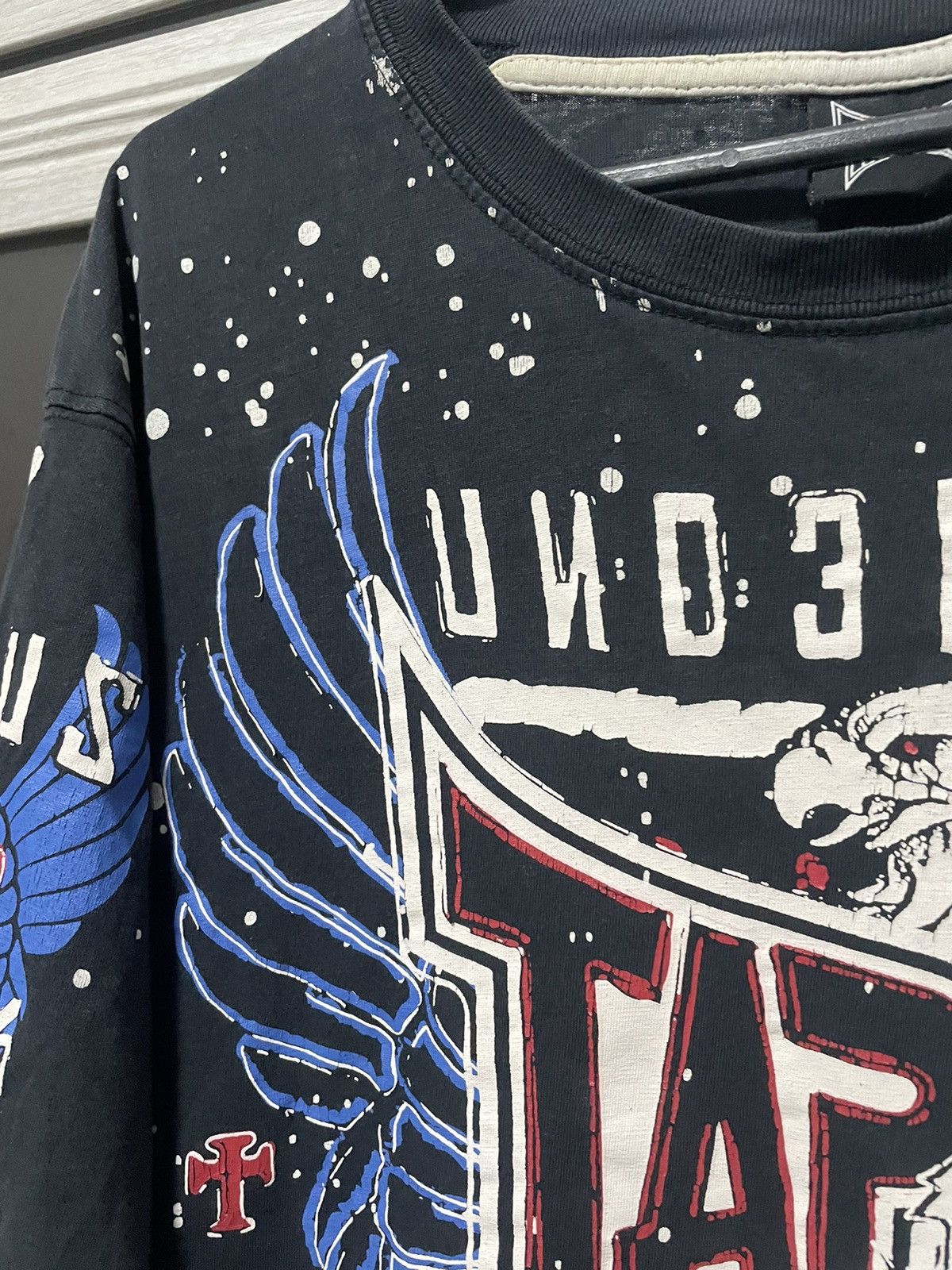 Tapout × Vintage Distressed Tapout Underdogs Tee All Over Print Y2K T Shirt Size US M / EU 48-50 / 2 - 8 Thumbnail