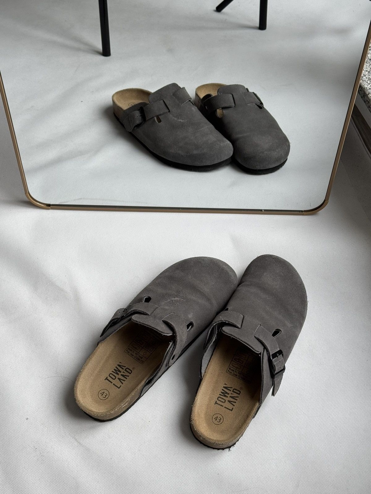 Japanese Brand BIRKENSTOCK Style BOSTON SUEDE VELVET GREY US 9,5 EU 43 Size US 9.5 / EU 42-43 - 7 Thumbnail