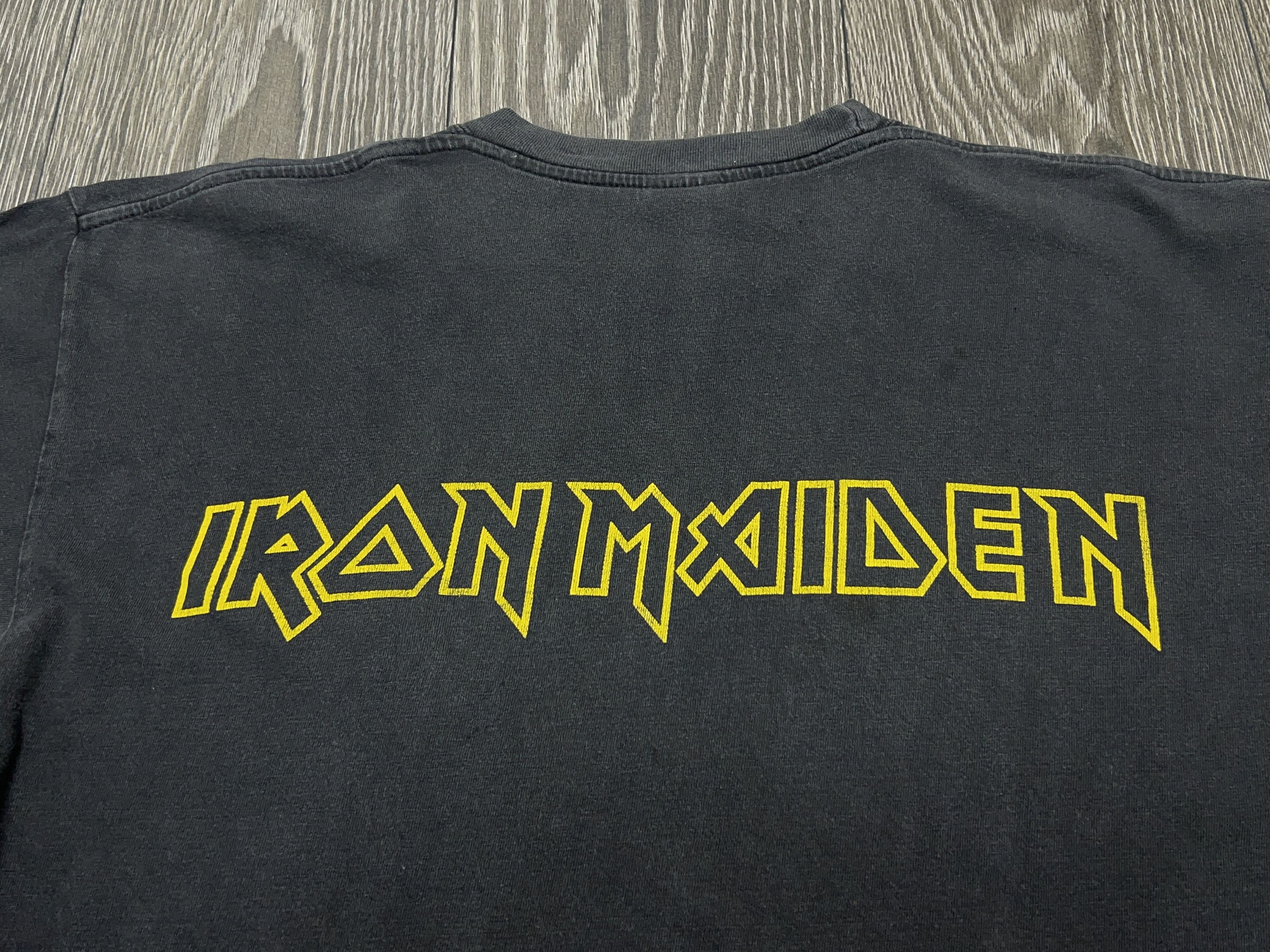 Vintage IRON MAIDEN 2002 Rock Band T Shirt Tee Big Logo Mens Size US XL / EU 56 / 4 - 11 Thumbnail