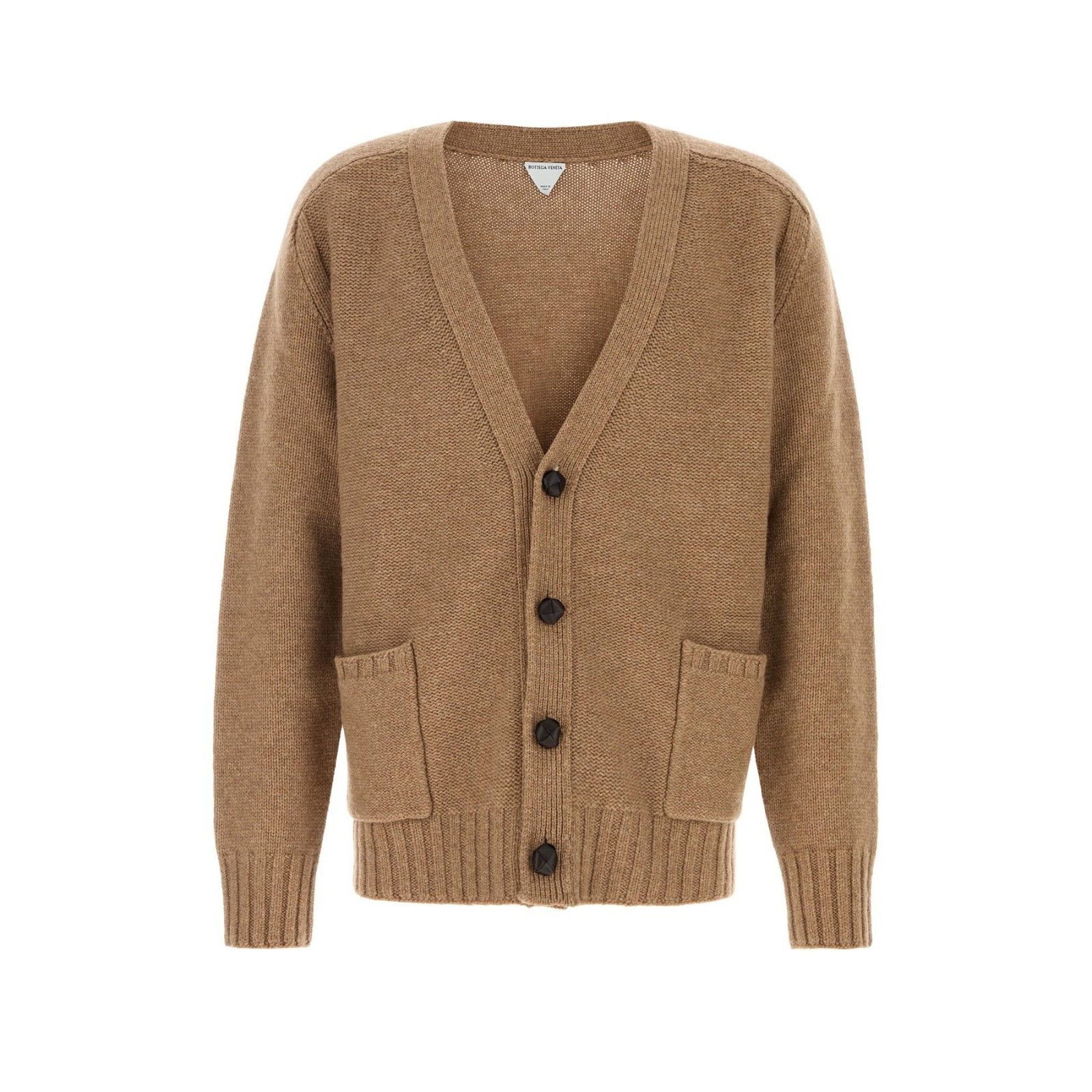 BOTTEGA VENETA Biscuit Wool Cardigan New And Authentic (Men'
