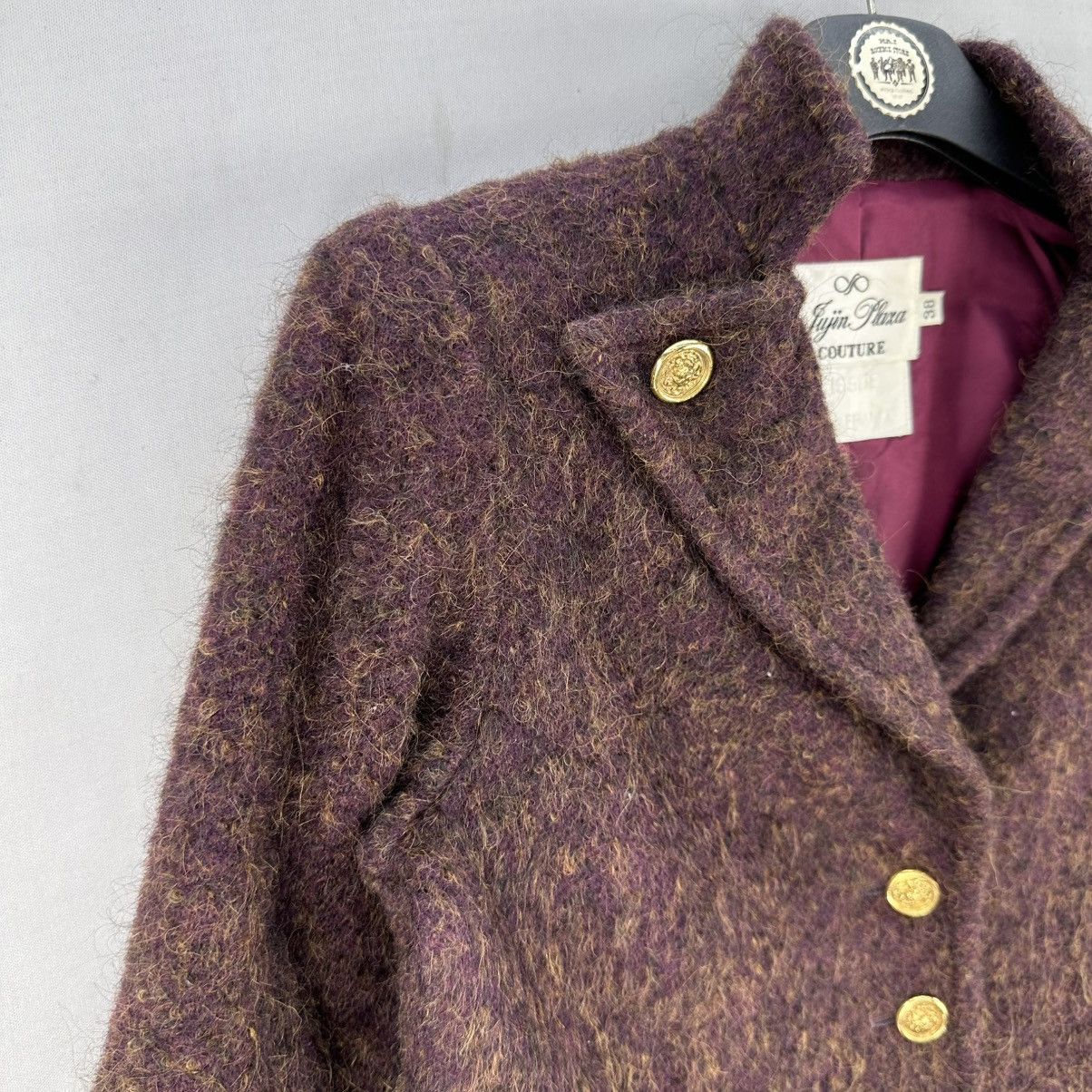 Vintage 80's Mohair Wool Jacket Special Custom Made