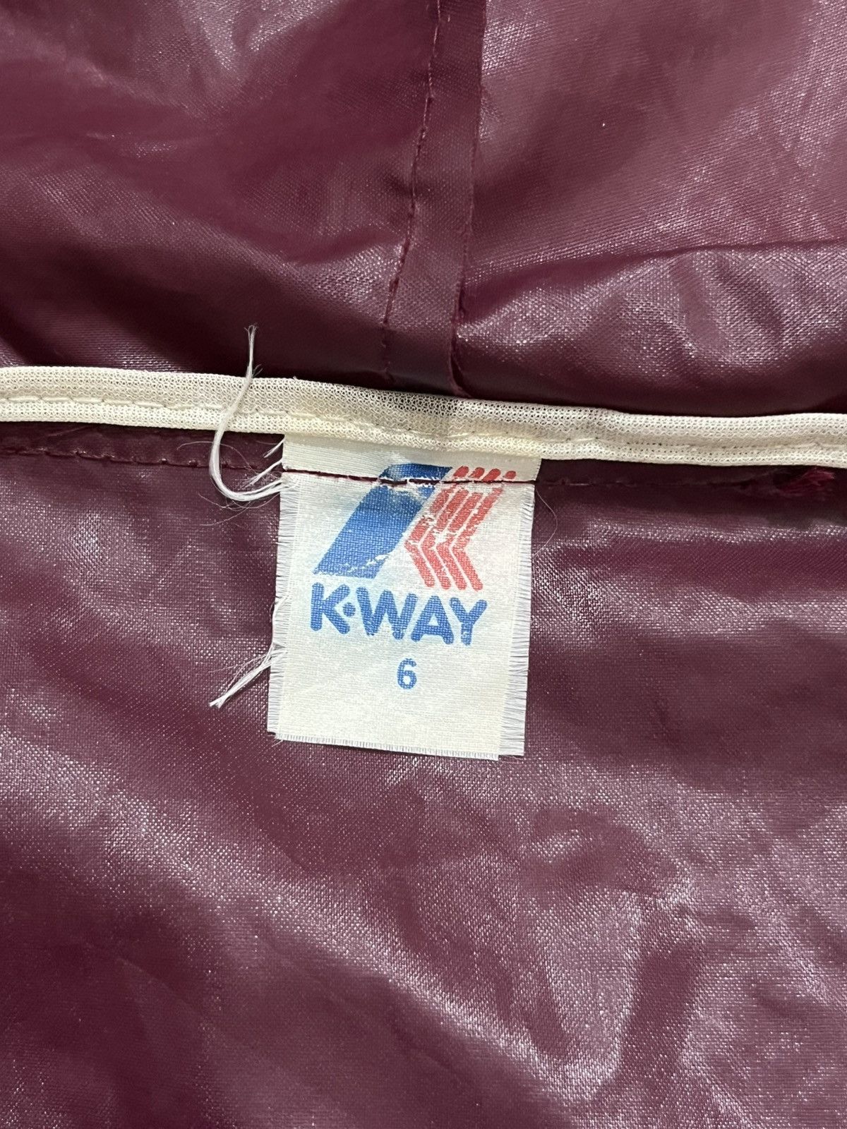 Other Vintage 90s K-Way Packable Windbreaker Jacket Burgundy Size US L / EU 52-54 / 3 - 11 Thumbnail