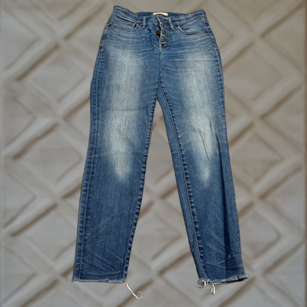 Madewell Madewell Jeans Womens 29 Blue High Rise Skinny Denim Button Fly Medium Wash Size 29" - 1 Thumbnail