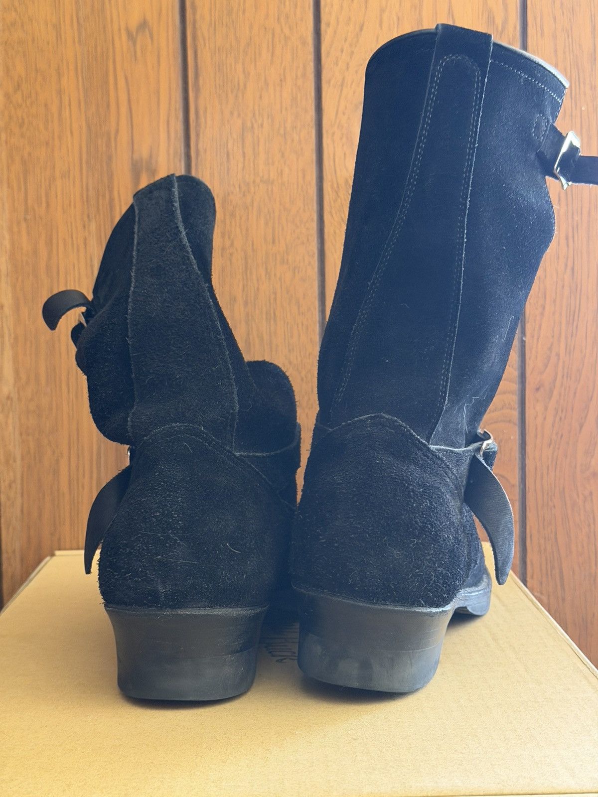 ATTRACTIONS Bilt Buck Lot.329 Suede Engineer Boots Size US 10 / EU 43 - 7 Thumbnail